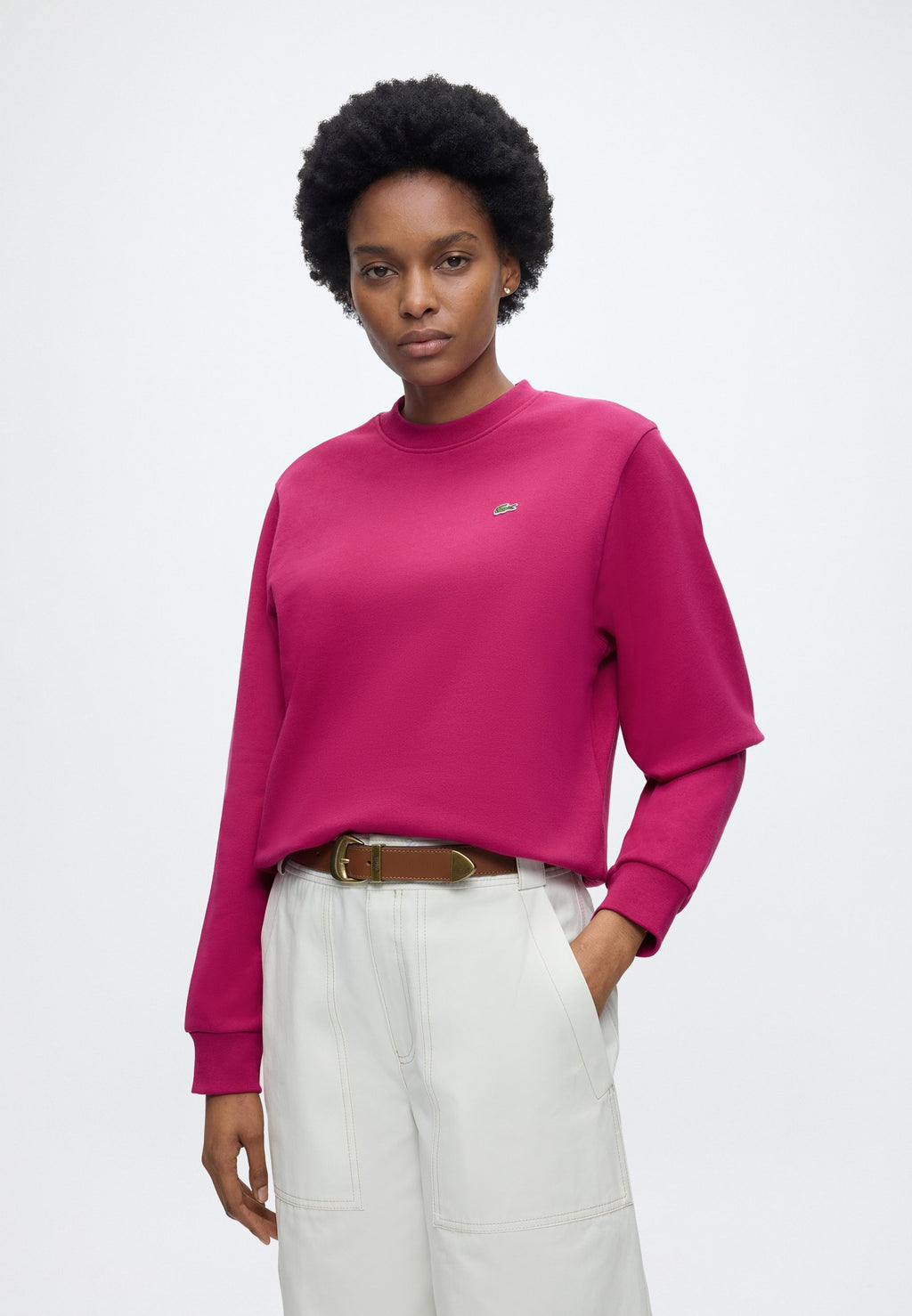 RELAXED FIT SWEATSHIRT - Sweatshirt - rubine red