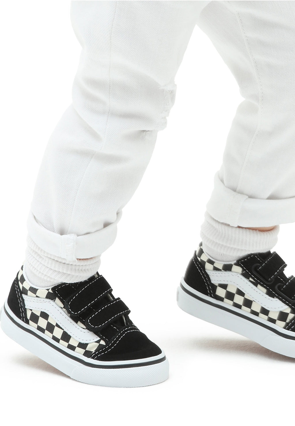 OLD SKOOL V - Baby shoes - blk/white