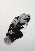 6 PACK - Sports socks - mottled grey/black/white