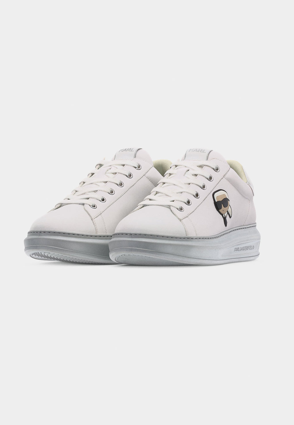 KAPRI MENS LACE - Trainers - white/silver-coloured