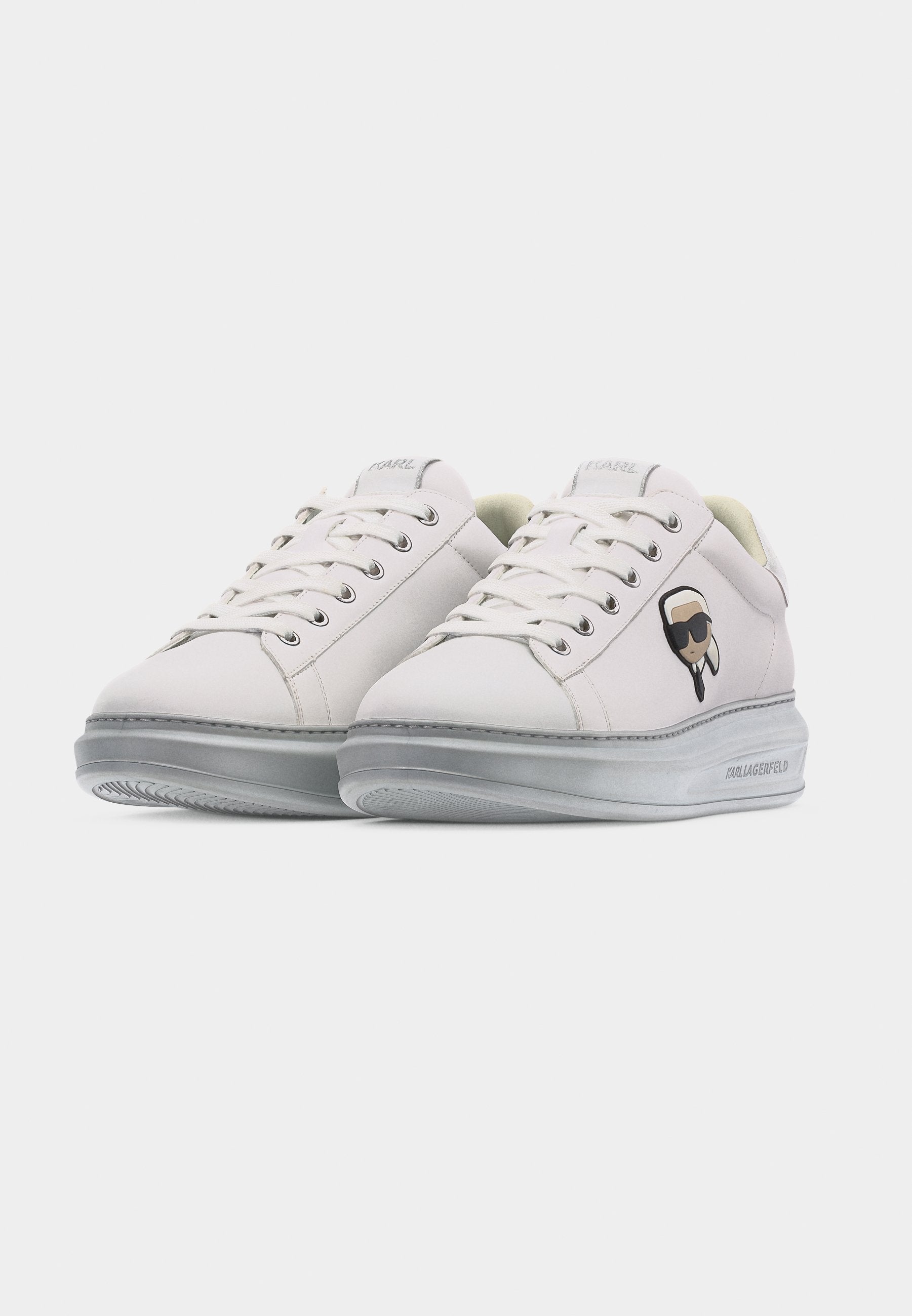 KAPRI MENS LACE - Trainers - white/silver-coloured