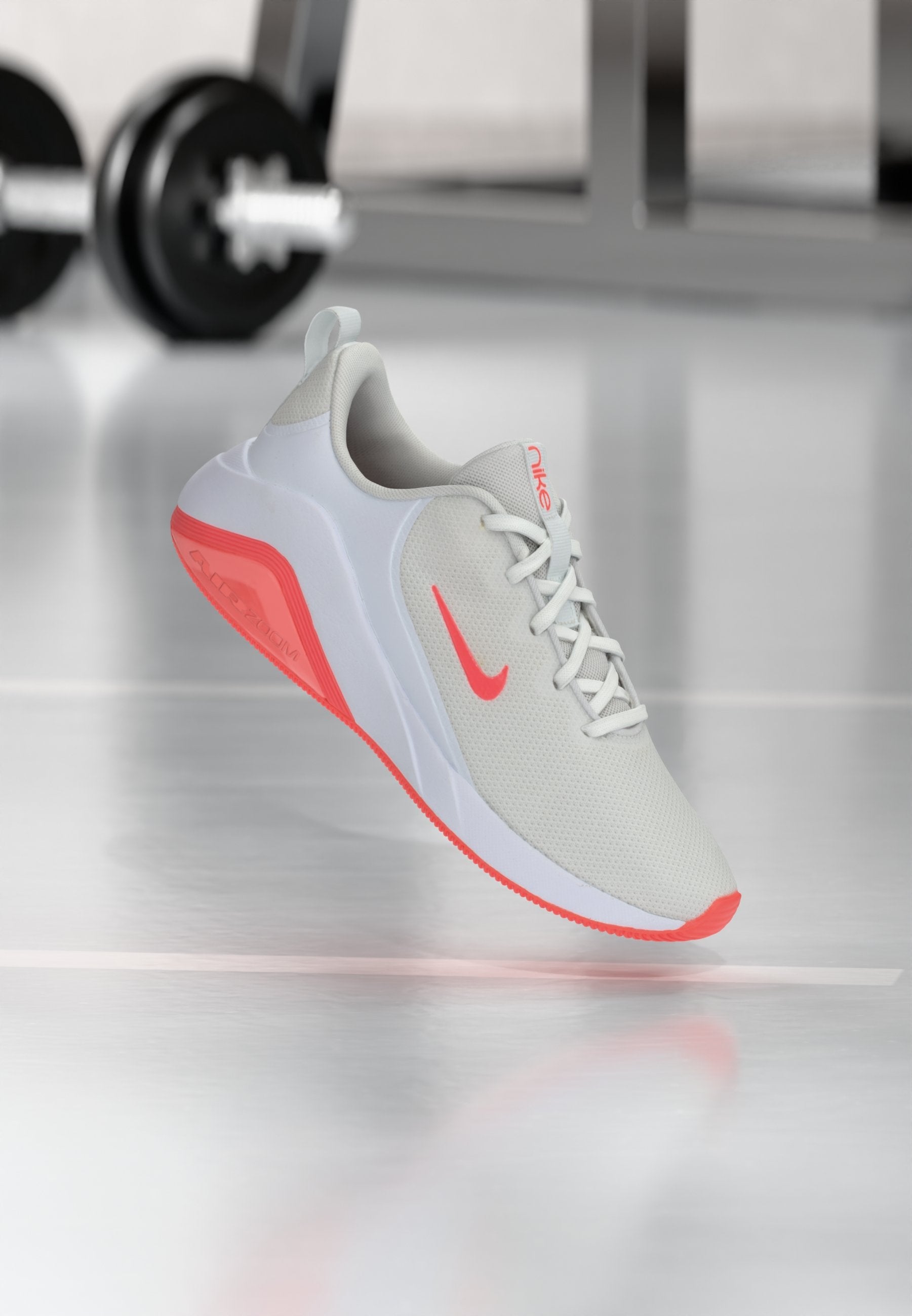AIR ZOOM BELLA - Training shoe - white/hot lava