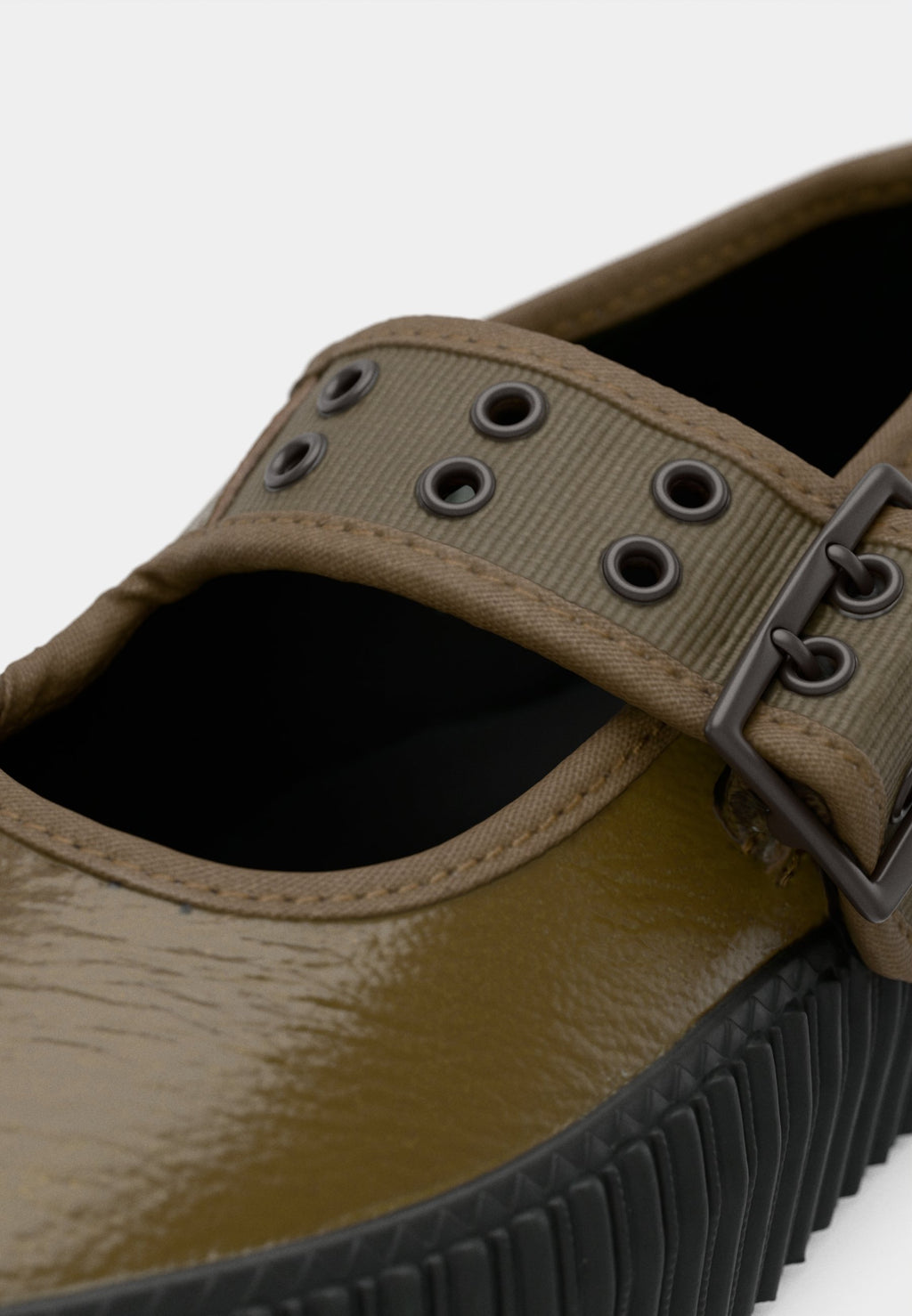 MARY JANE CREEPER - Ankle strap ballet pumps - sepia