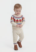 BABY BEAR FAIR ISLE SWEATER OUTFIT SET - Jumper - beige