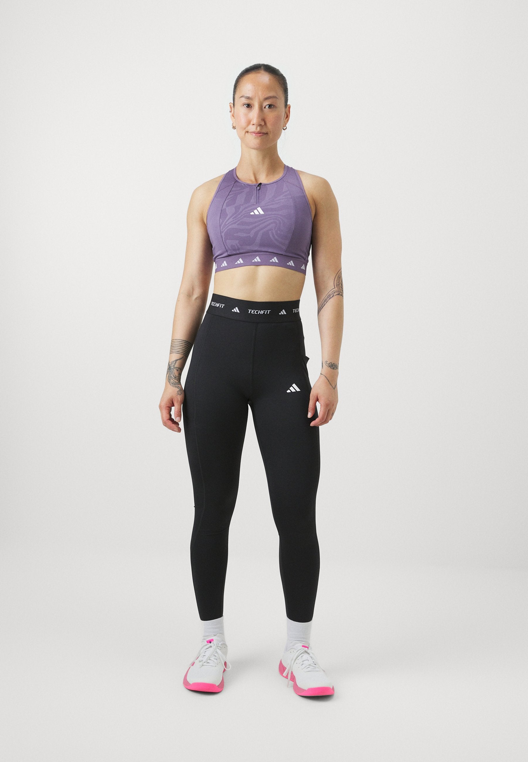 TECHFIT STASH POCKET FULL LENGTH LEGGINGS - Leggings - black