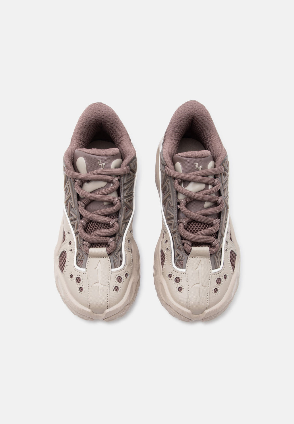 LA FRANCE RNR UNISEX - Basketball shoes - ice coffee/flat bronze