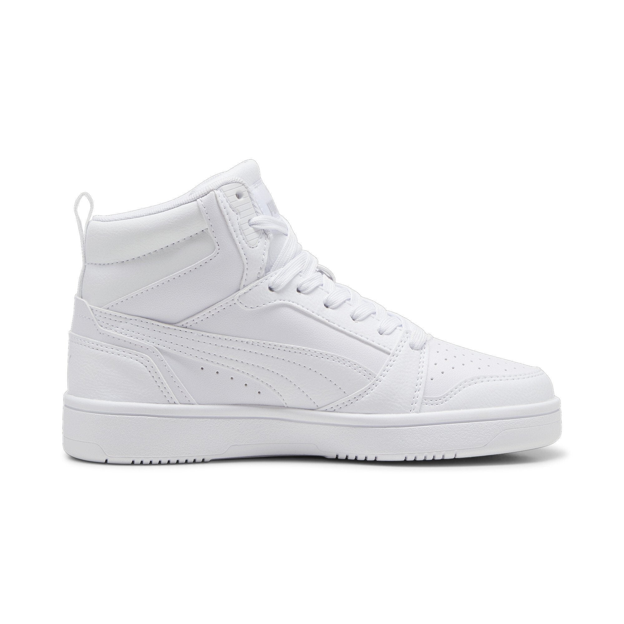 REBOUND V6 MID JR  - High-top trainers - puma white-cool light gray