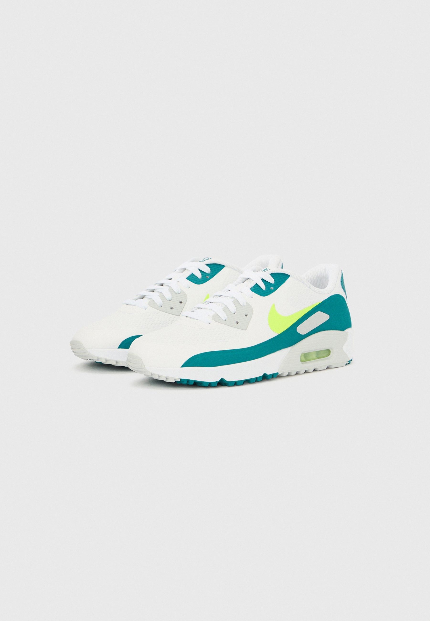 AIR MAX 90 - Golf shoes (without spikes) - white/volt/bright spruce