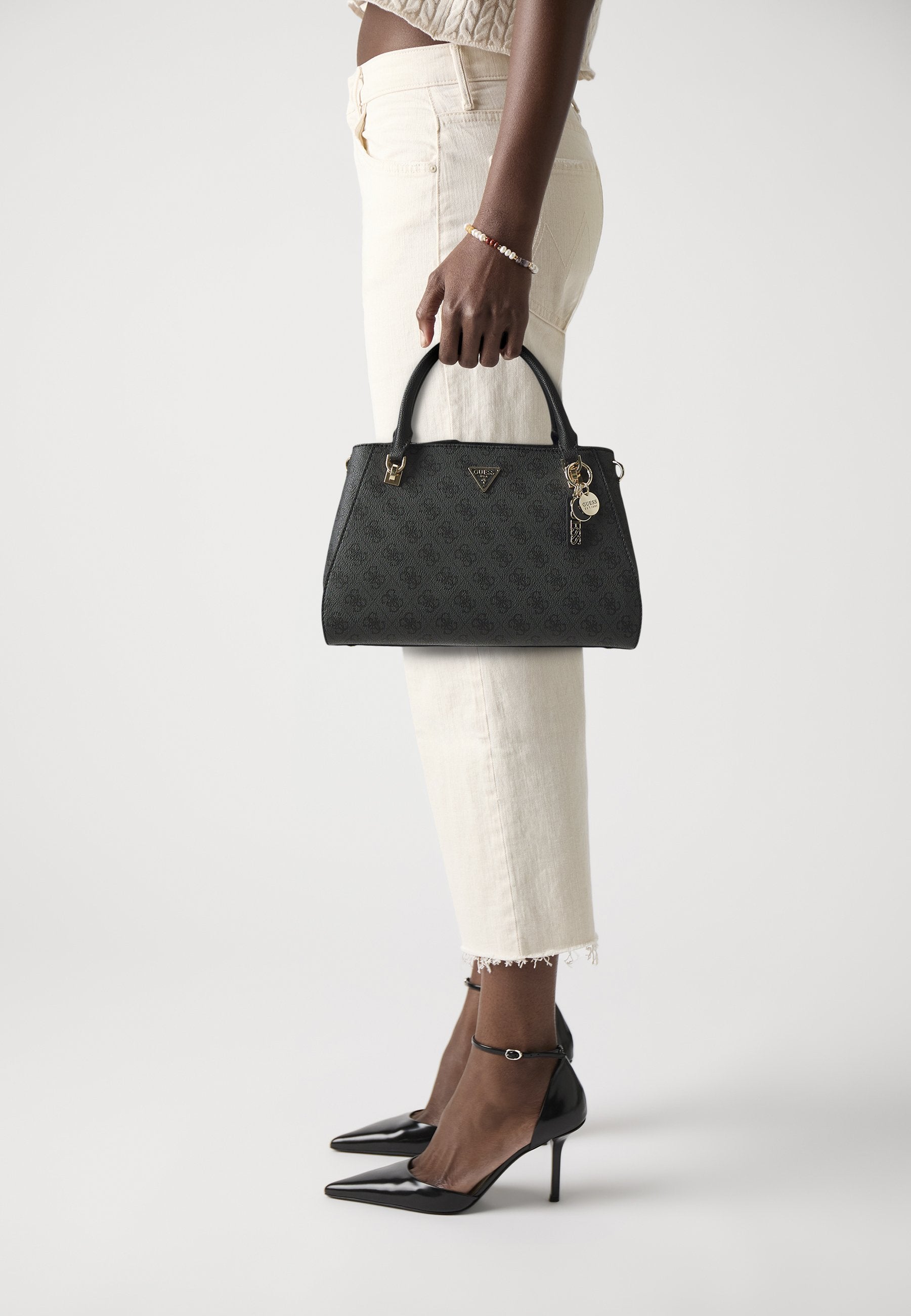 NOELLE LUXURY SATCHEL - Handbag - coal
