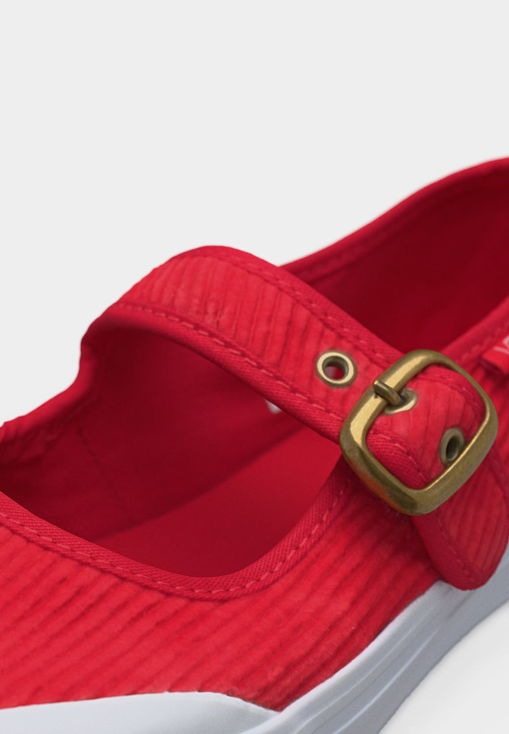 MARY JANE - Ankle strap ballet pumps - crimson haze