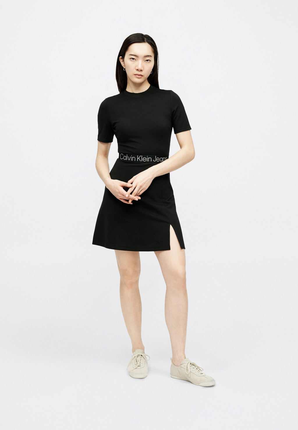 TAPE MILANO DRESS - Jersey dress - black