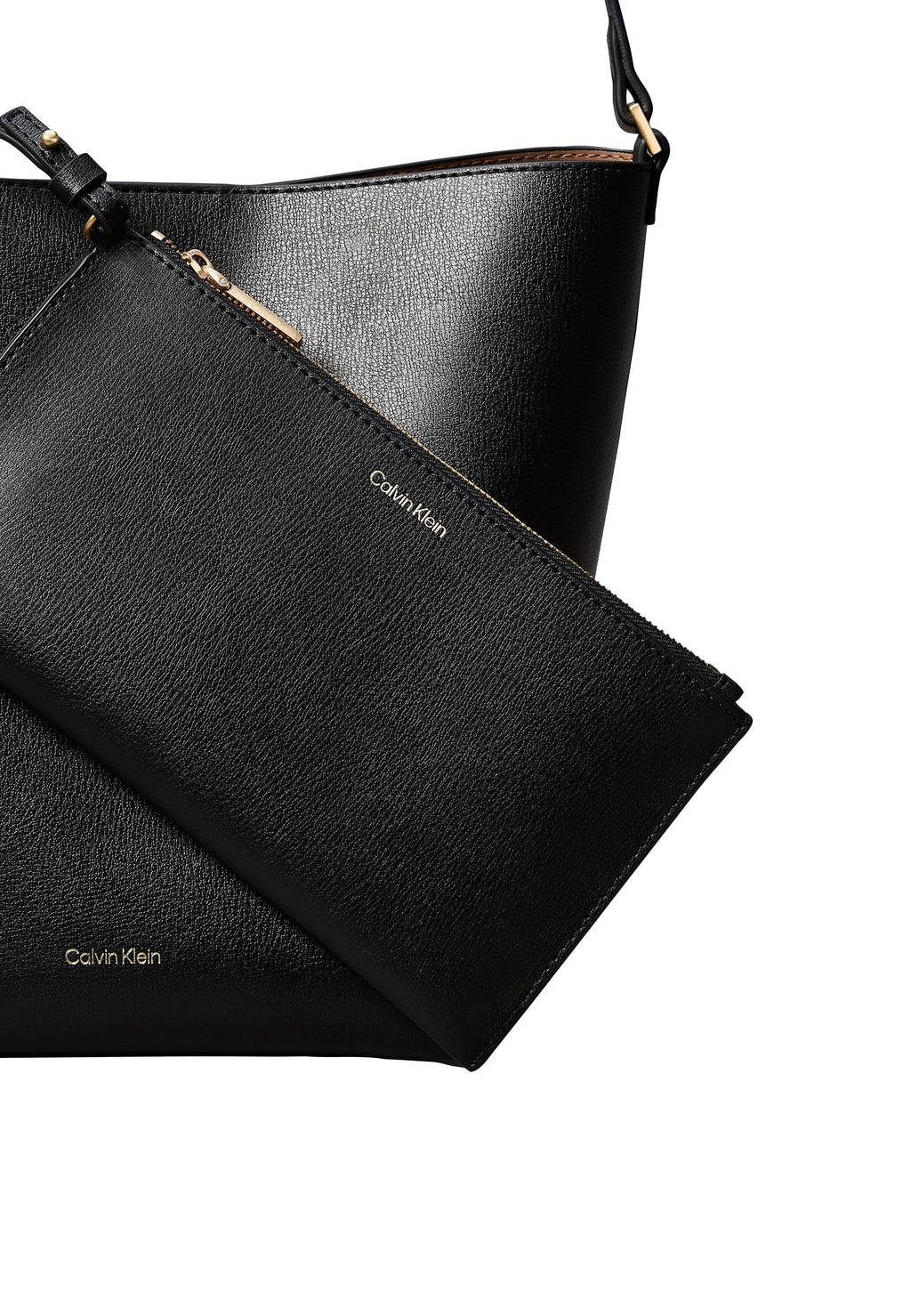 LOGO FEUILLE SAC SEAU MOYEN - Sac à main - black/toasted coconut