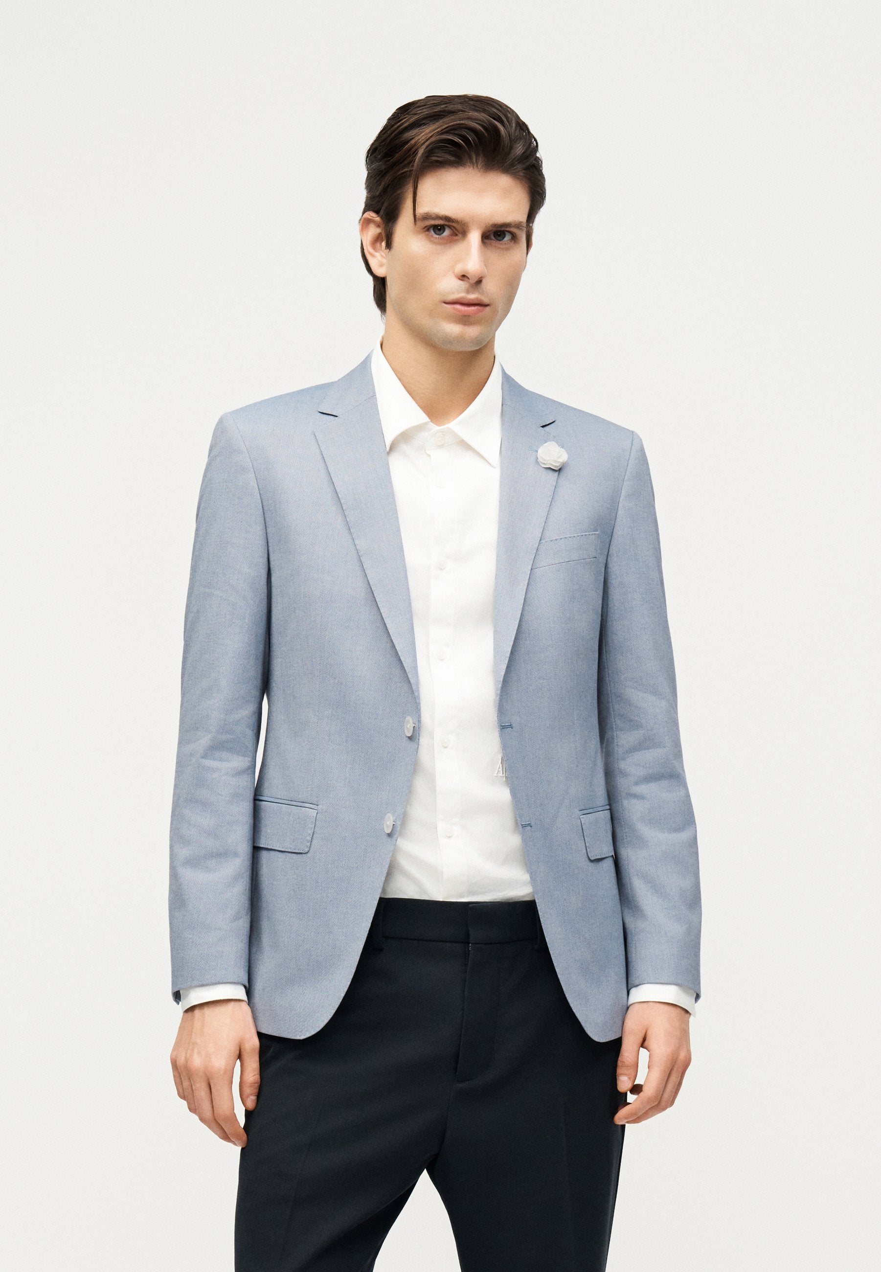 Blazer jacket - open blue