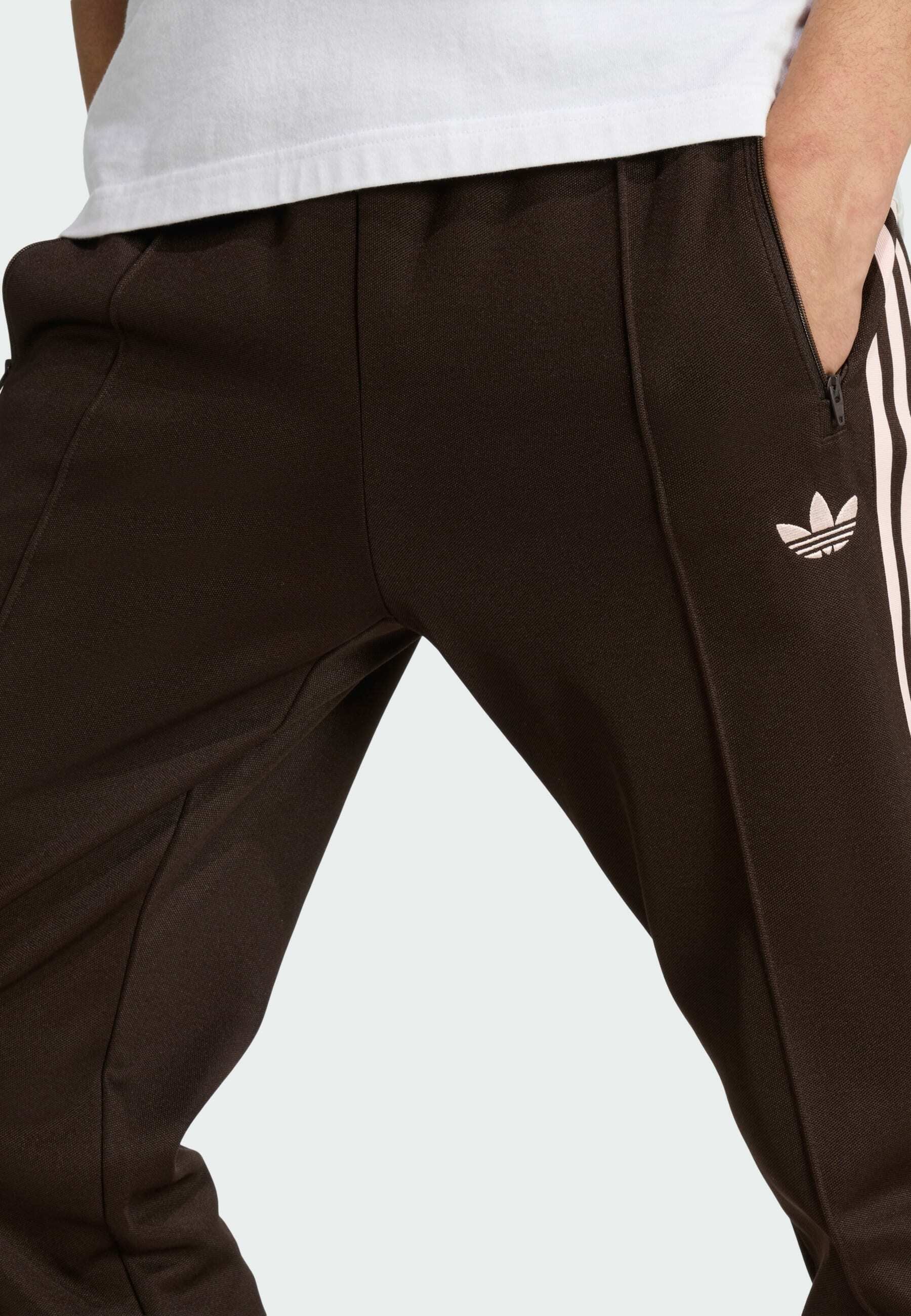CLASSIC TP - Tracksuit bottoms - aurora coffee   sandy pink