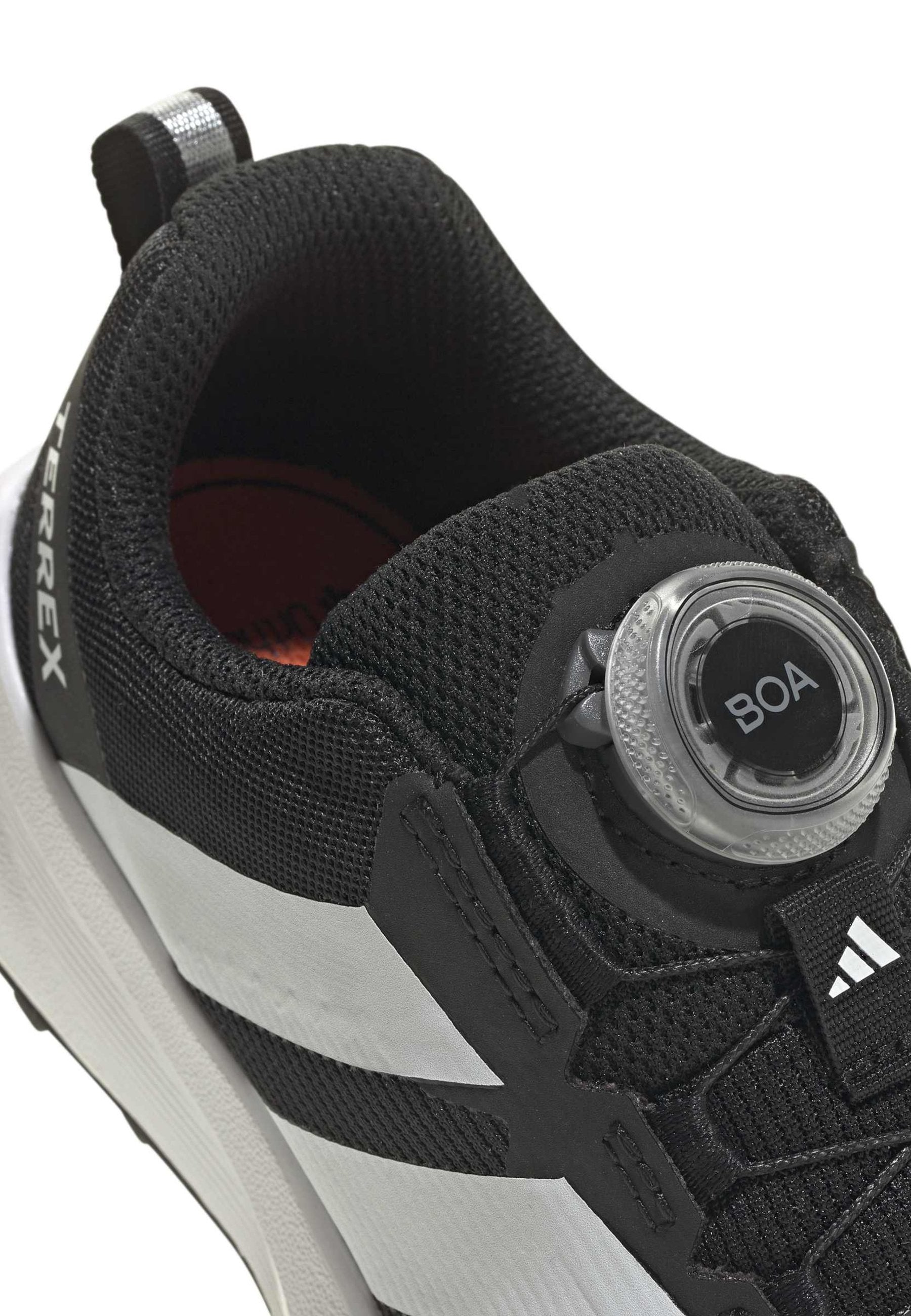 AGRAVIC UNISEX - Trail running shoes - core black/ftwr white/semi impact orange