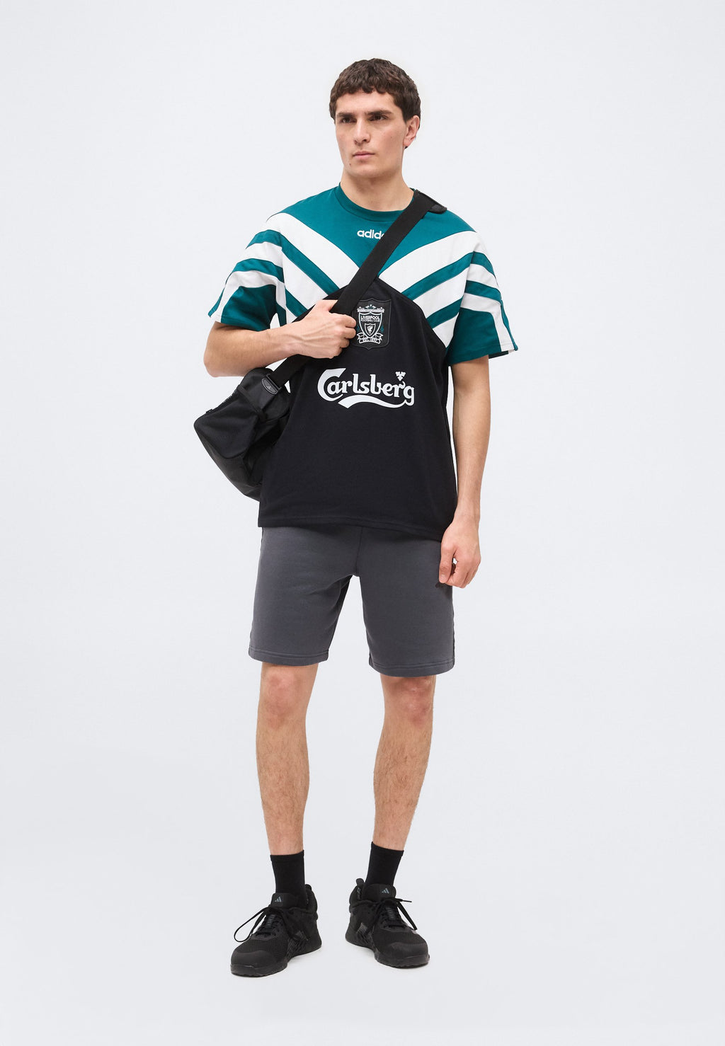 LIVERPOOL FC TEE 95 - Club wear - black/rich green