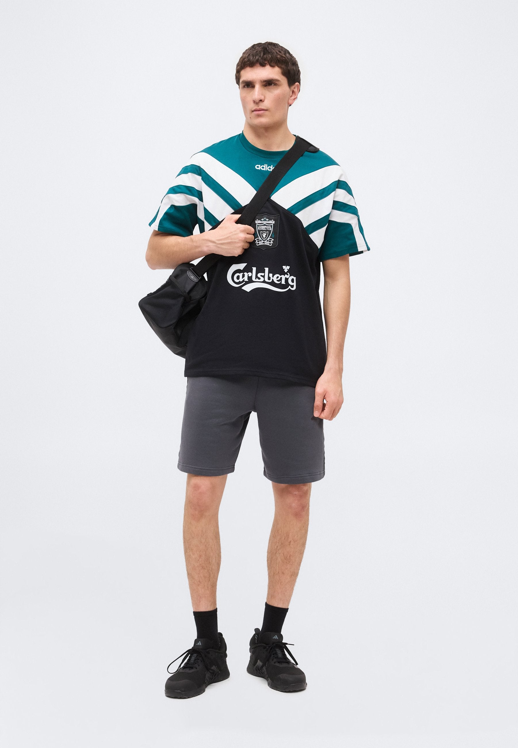 LIVERPOOL FC TEE 95 - Club wear - black/rich green