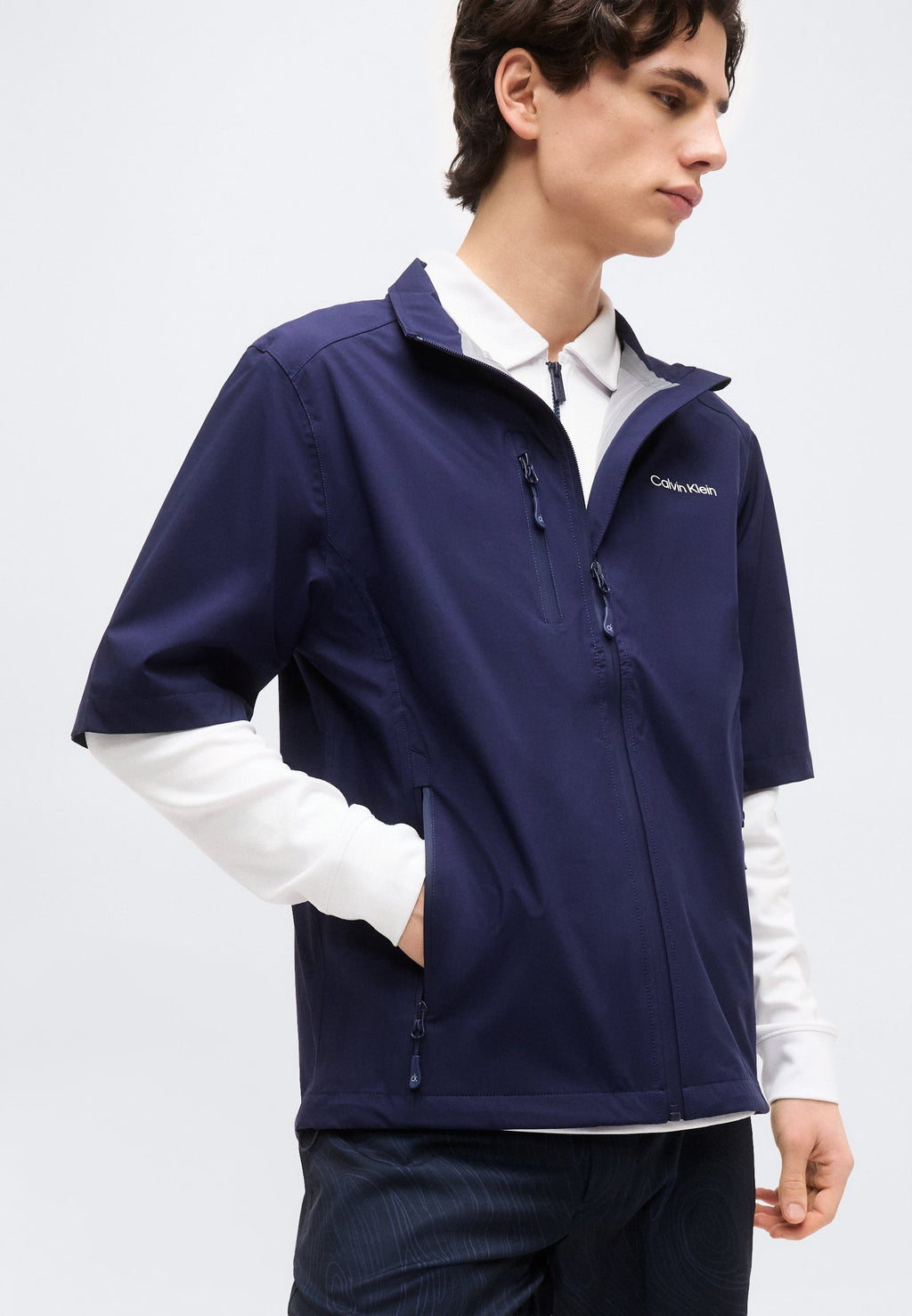 ACRES SHORT SLEEVE WATERPROOF JACKET - Outdoor jacket - navy