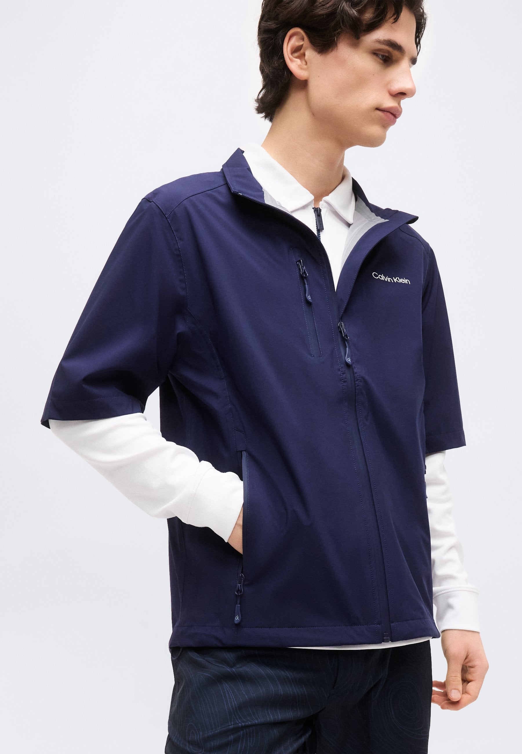 ACRES SHORT SLEEVE WATERPROOF JACKET - Outdoor jacket - navy