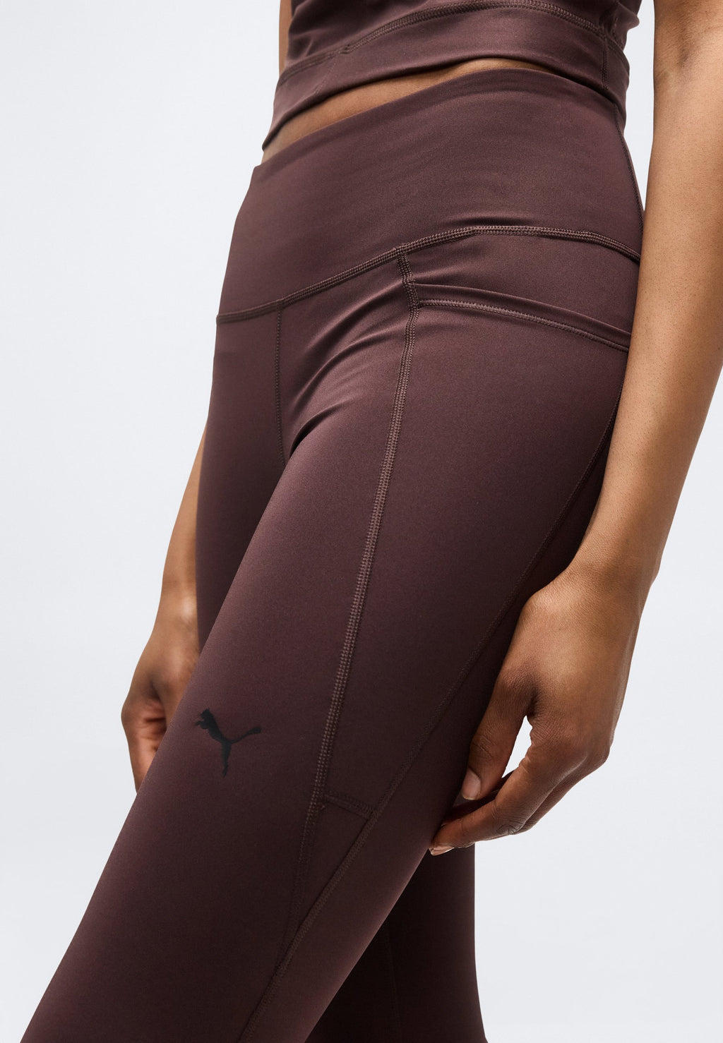 TAD ESSENTIAL BOOTCUT - Tracksuit bottoms - chocolate brown