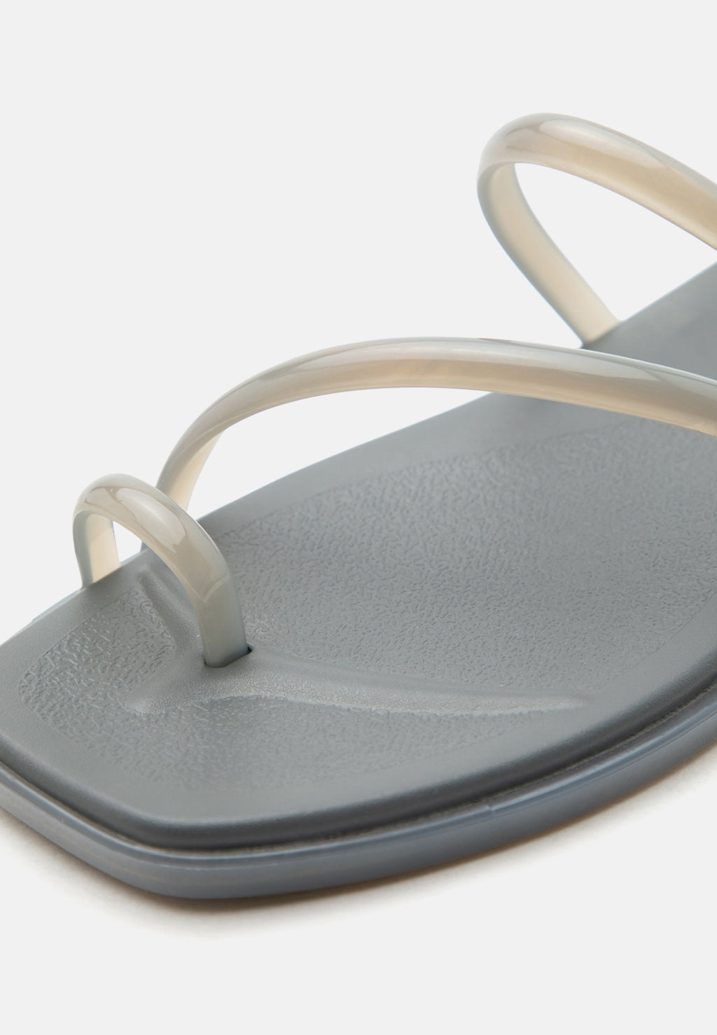 MIAMI TOE LOOP - T-bar sandals - carbon