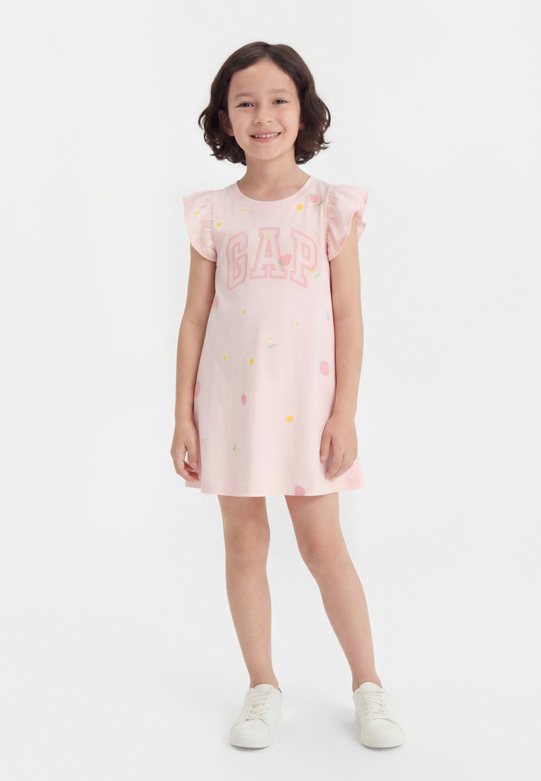 LOGO - Jersey dress - light pink