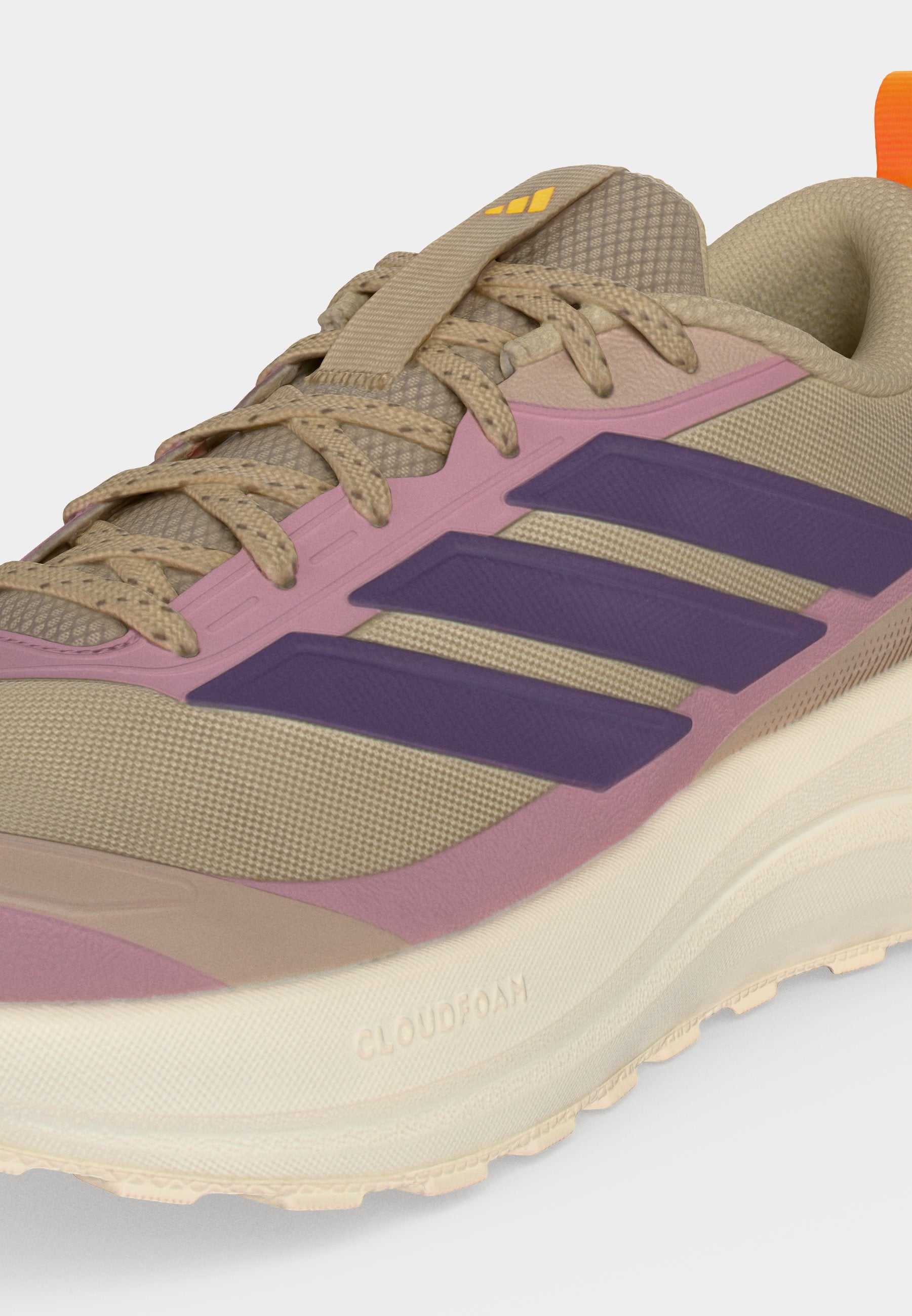 RUNFALCON 6 ATR - Road running shoes - khaki three/violet/magic mauve