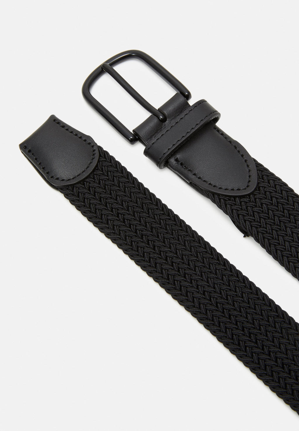 JACFALL BELT UNISEX - Braided belt - black