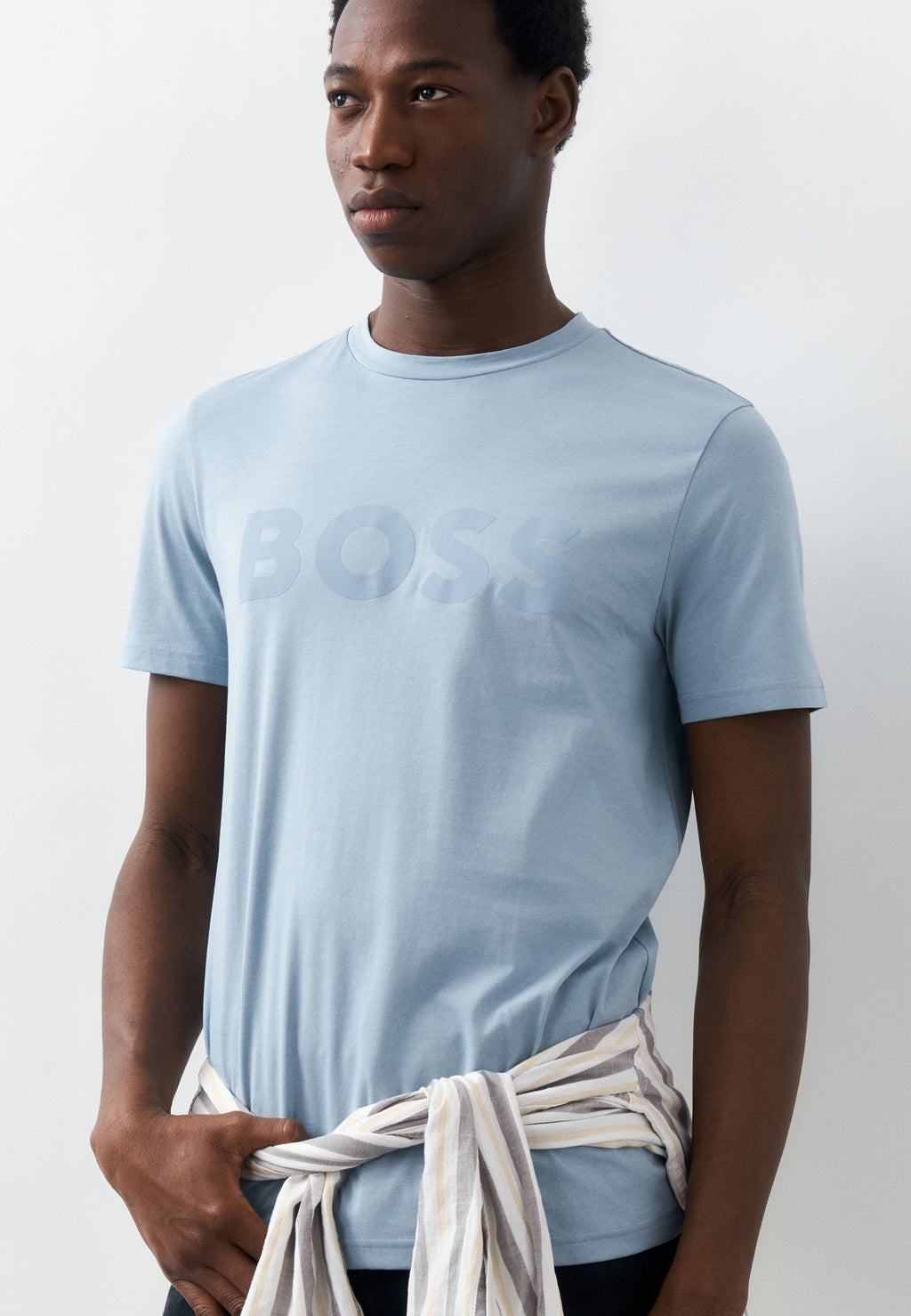 THINKING - Print T-shirt - light pastel blue