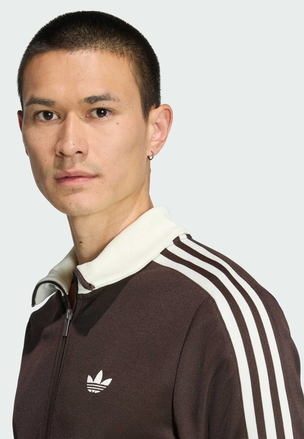 BECKENBAUER TT - Sweat zippé - aurora coffee   off white