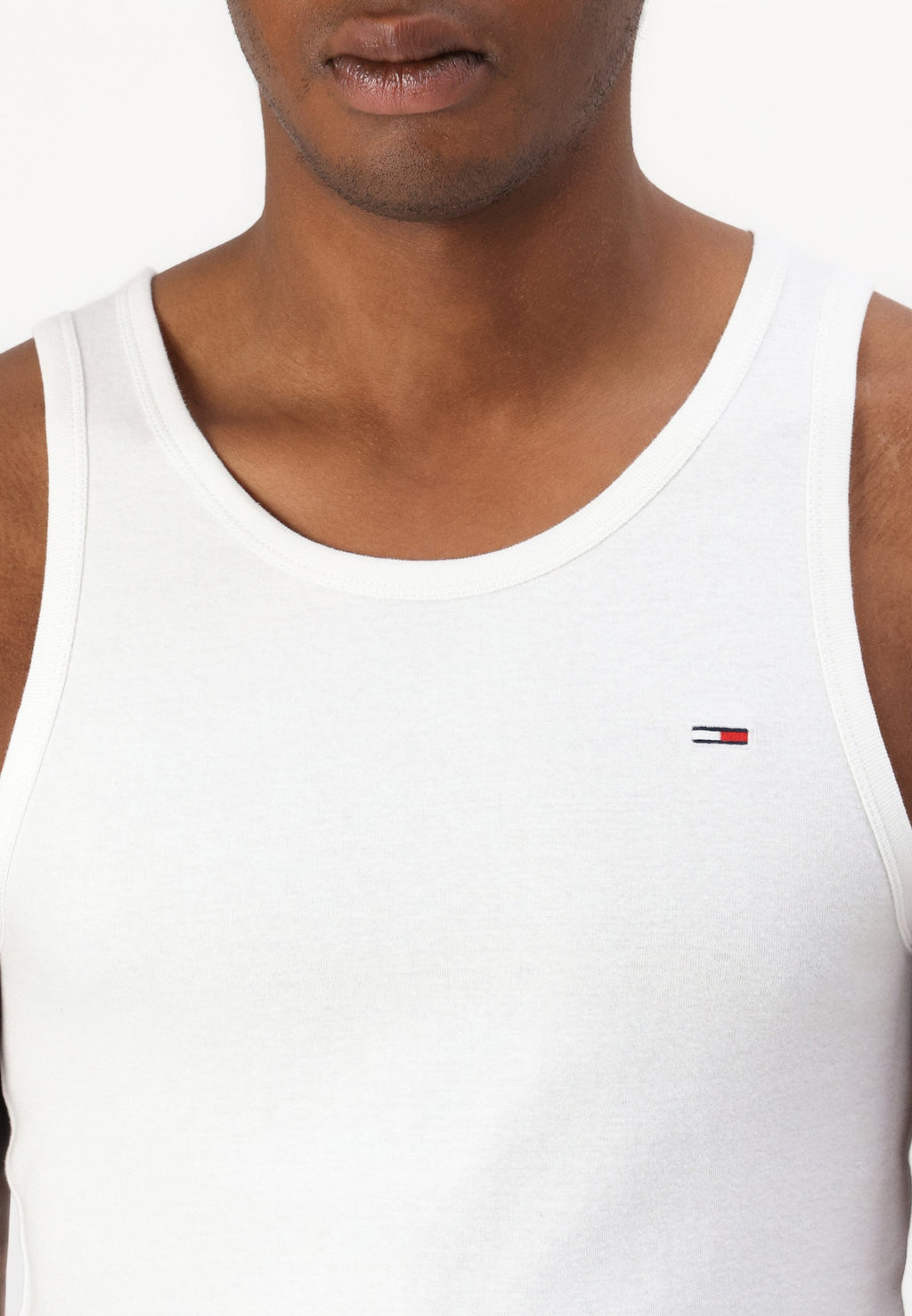 LOT DE 2 DÉBARDEURS EXTRA FINS TOMMY FLAG - Débardeur - écru/bleu marine foncé
