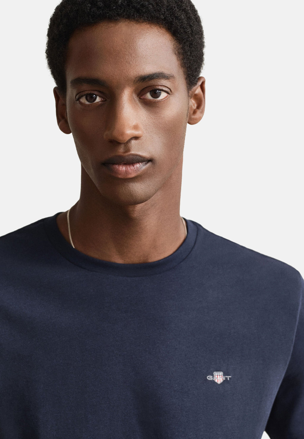 REG SHIELD SS T-SHIRT - Basic T-shirt - evening blue
