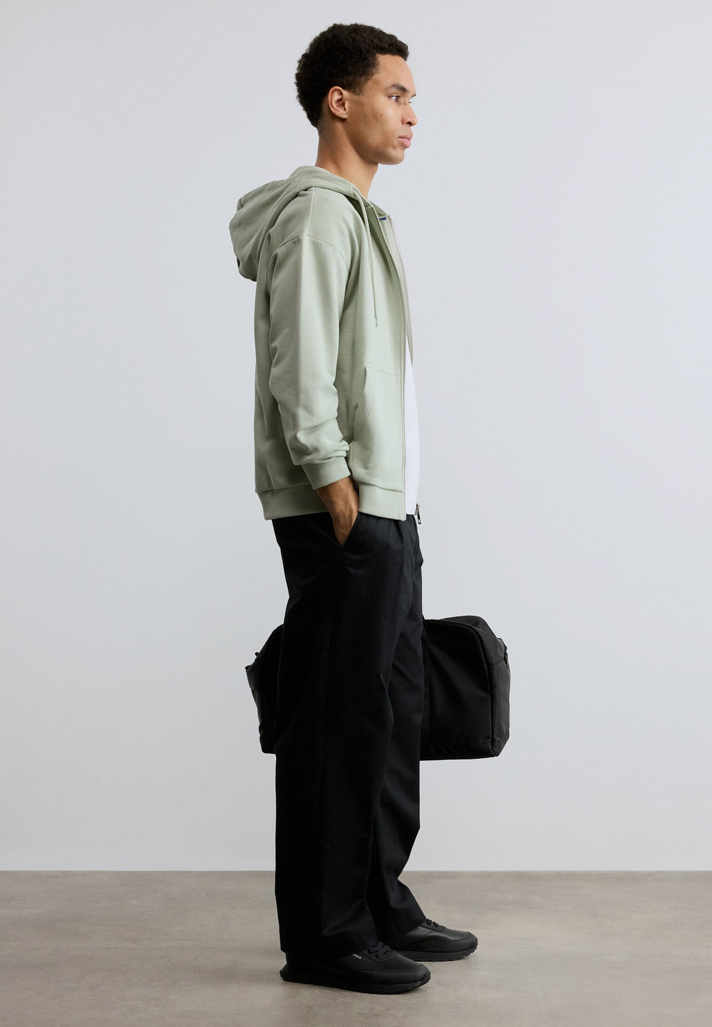 NADARASI - Zip-up sweatshirt - open green