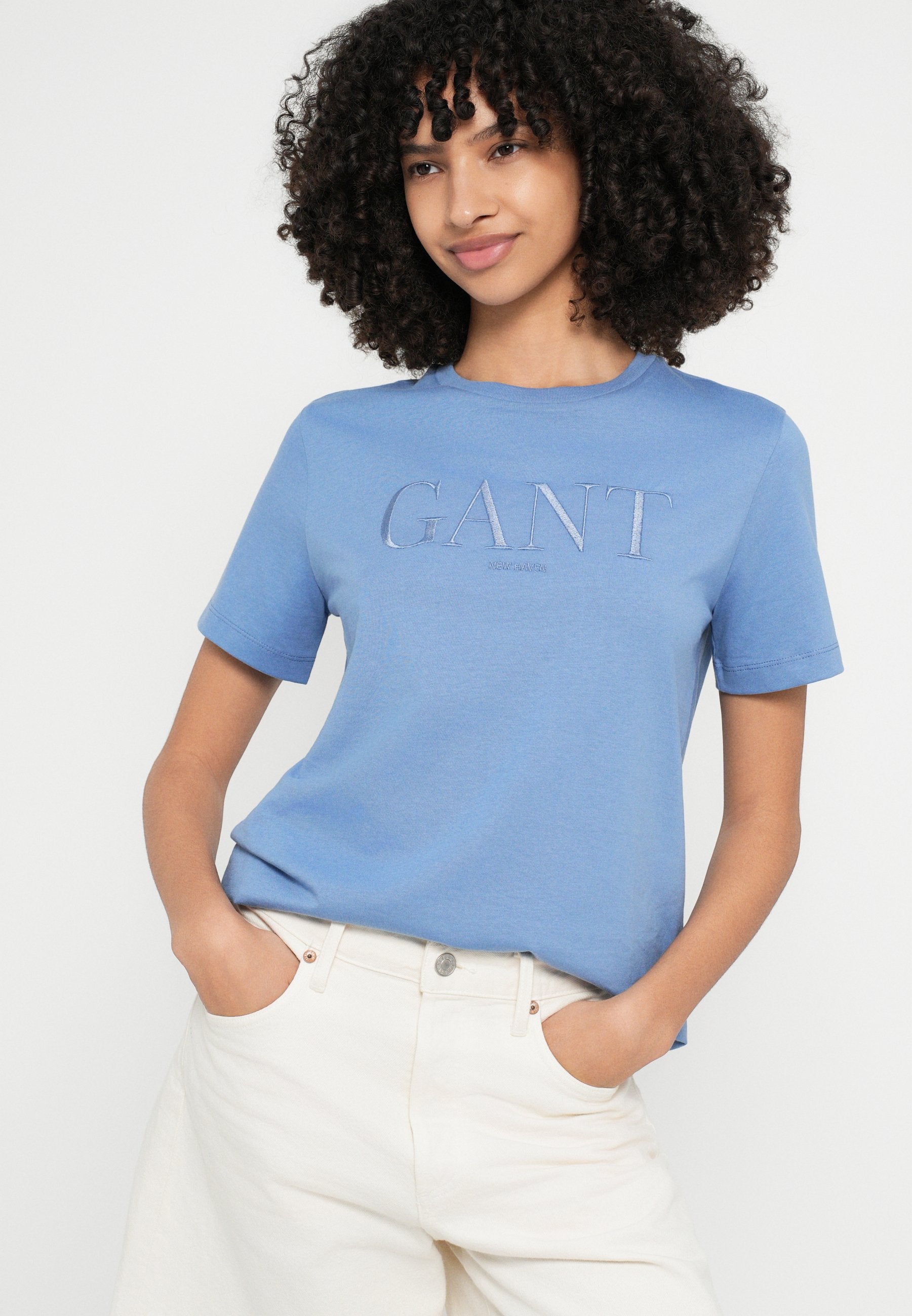 TONAL GRAPHIC  - Basic T-shirt - greyish blue