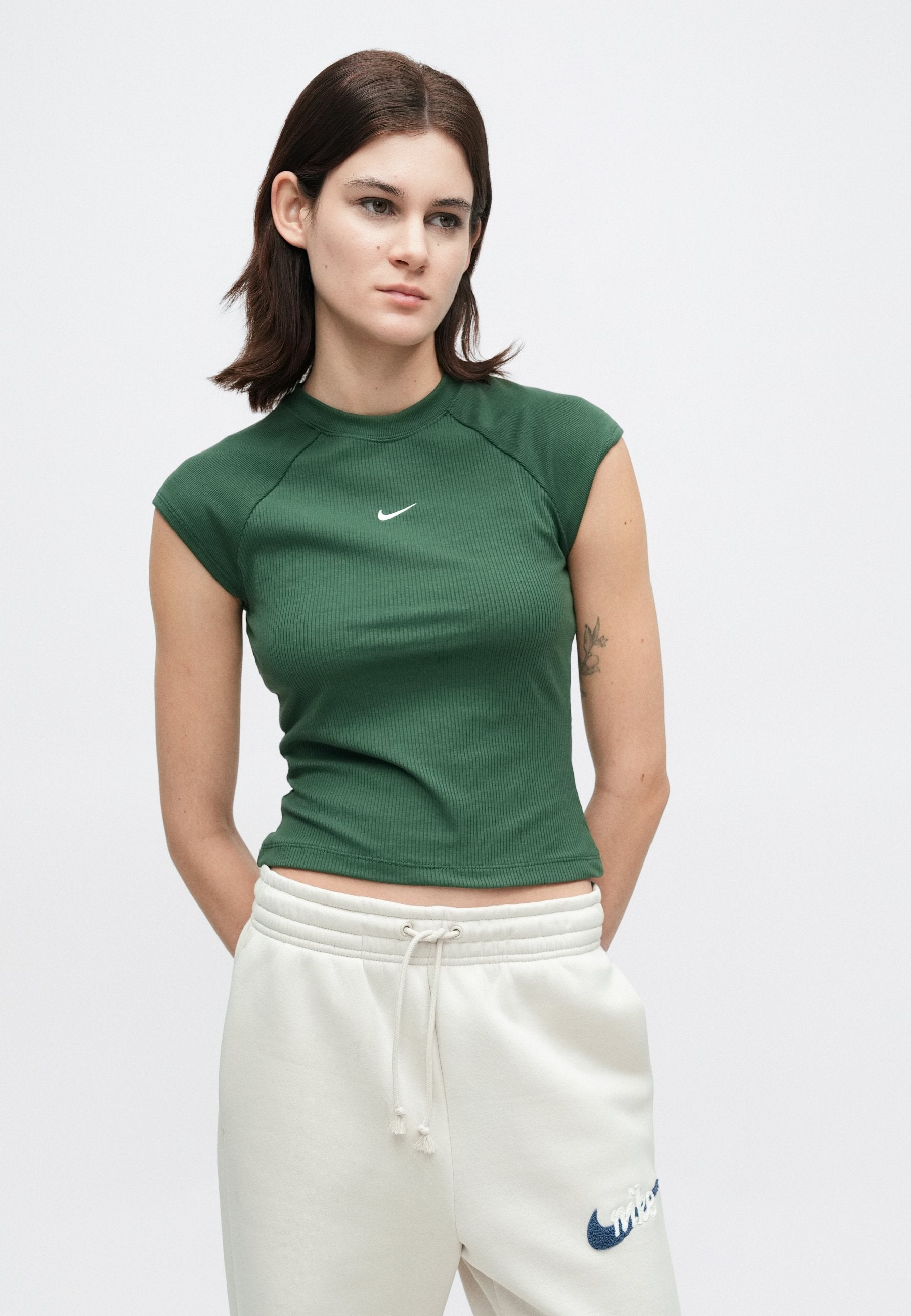 CHILL - T-shirt basique - sapin/voile