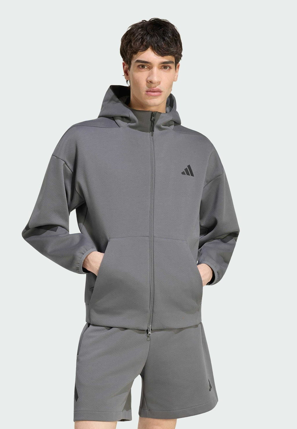 ADIDAS Z.N.E. FULL ZIP - Zip-up sweatshirt - grey five