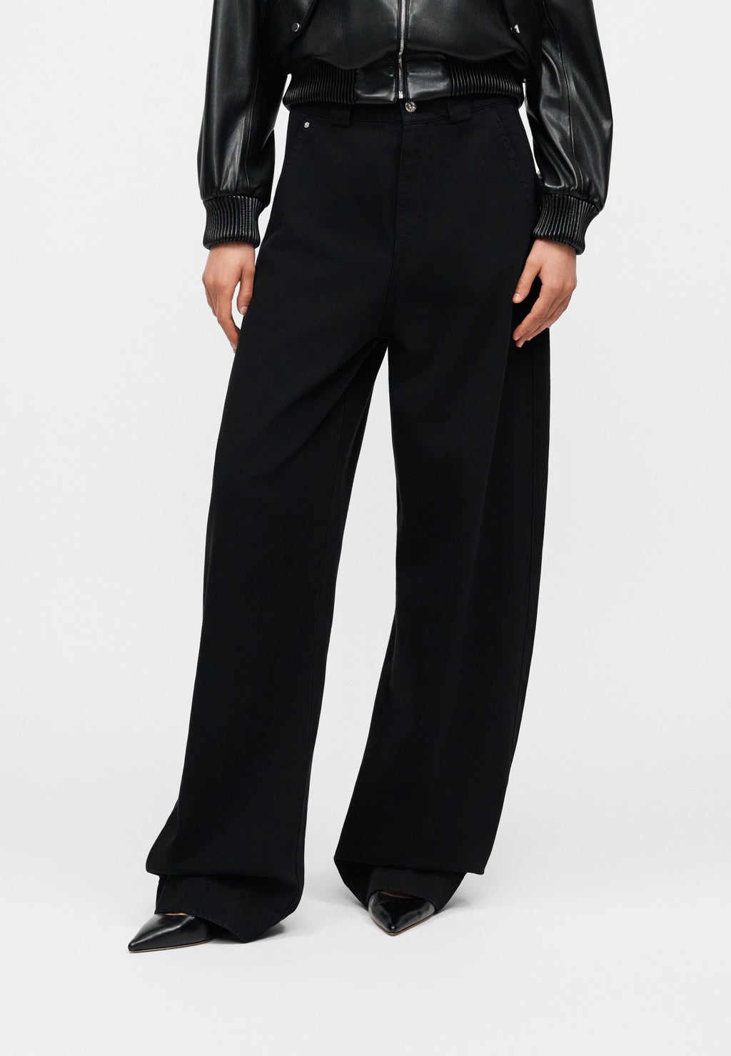 SEASONAL BARREL - Wide Leg - charcol