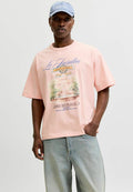 T- - Print T-shirt - peach melba