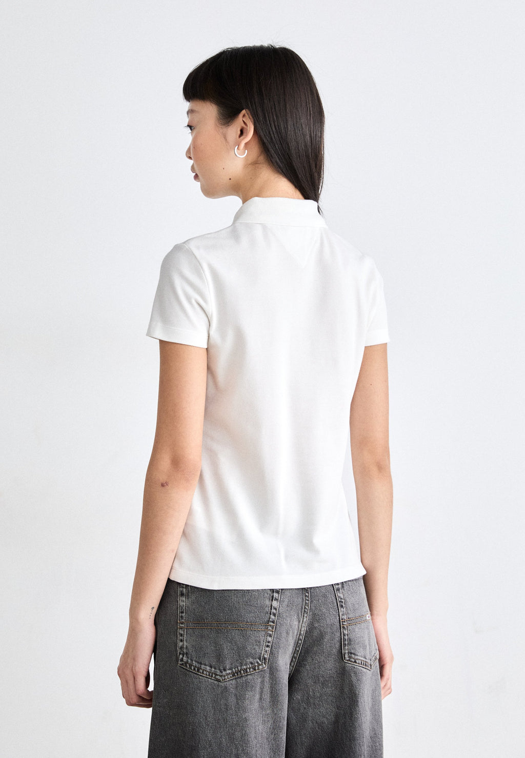 SLIM FIT PIQUE POLO SHIRT - Polo shirt - ecru