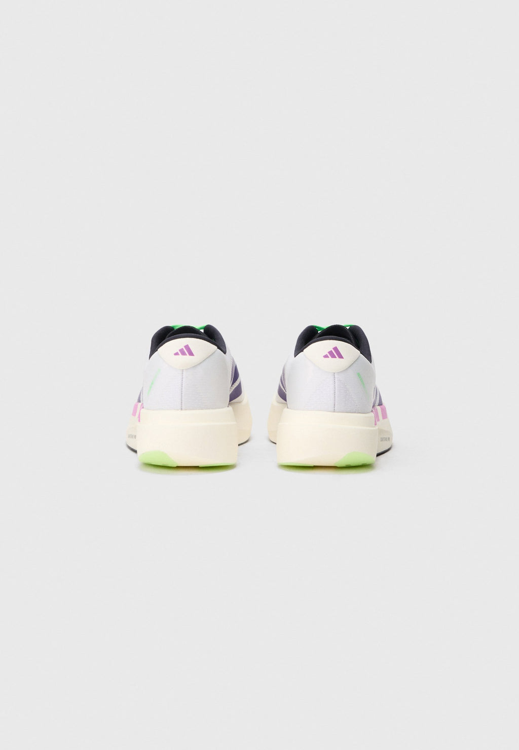 ADIZERO EVO SL M - Trainers - white/collegiate purple/lime burst