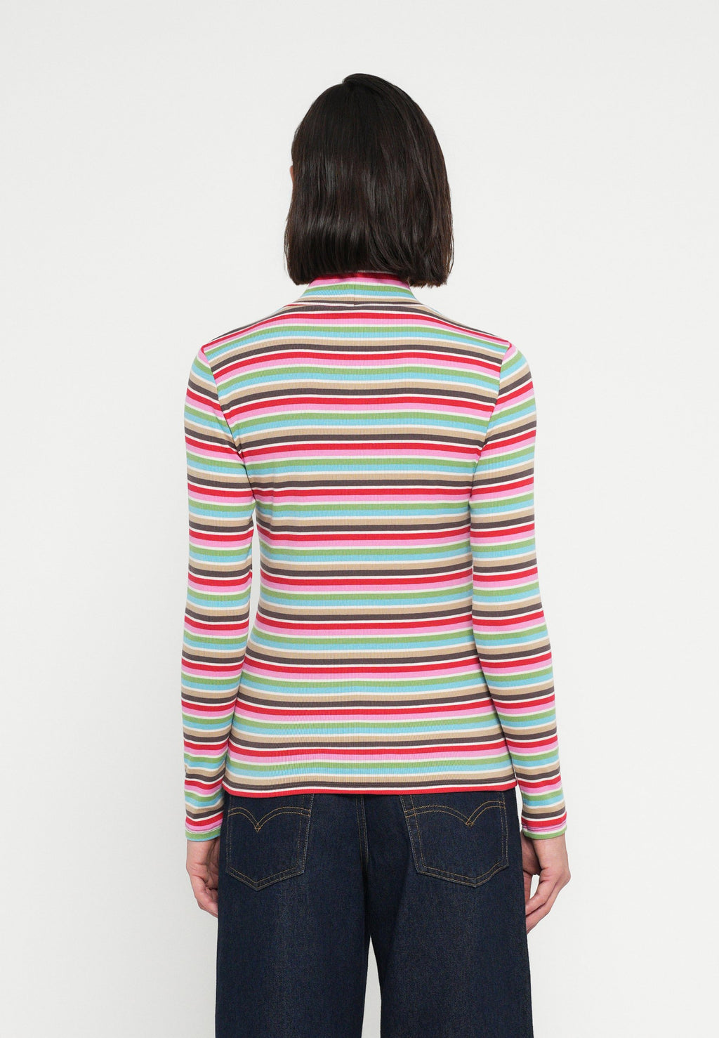 BRUSHED T NECK - Long sleeved top - multi-coloured