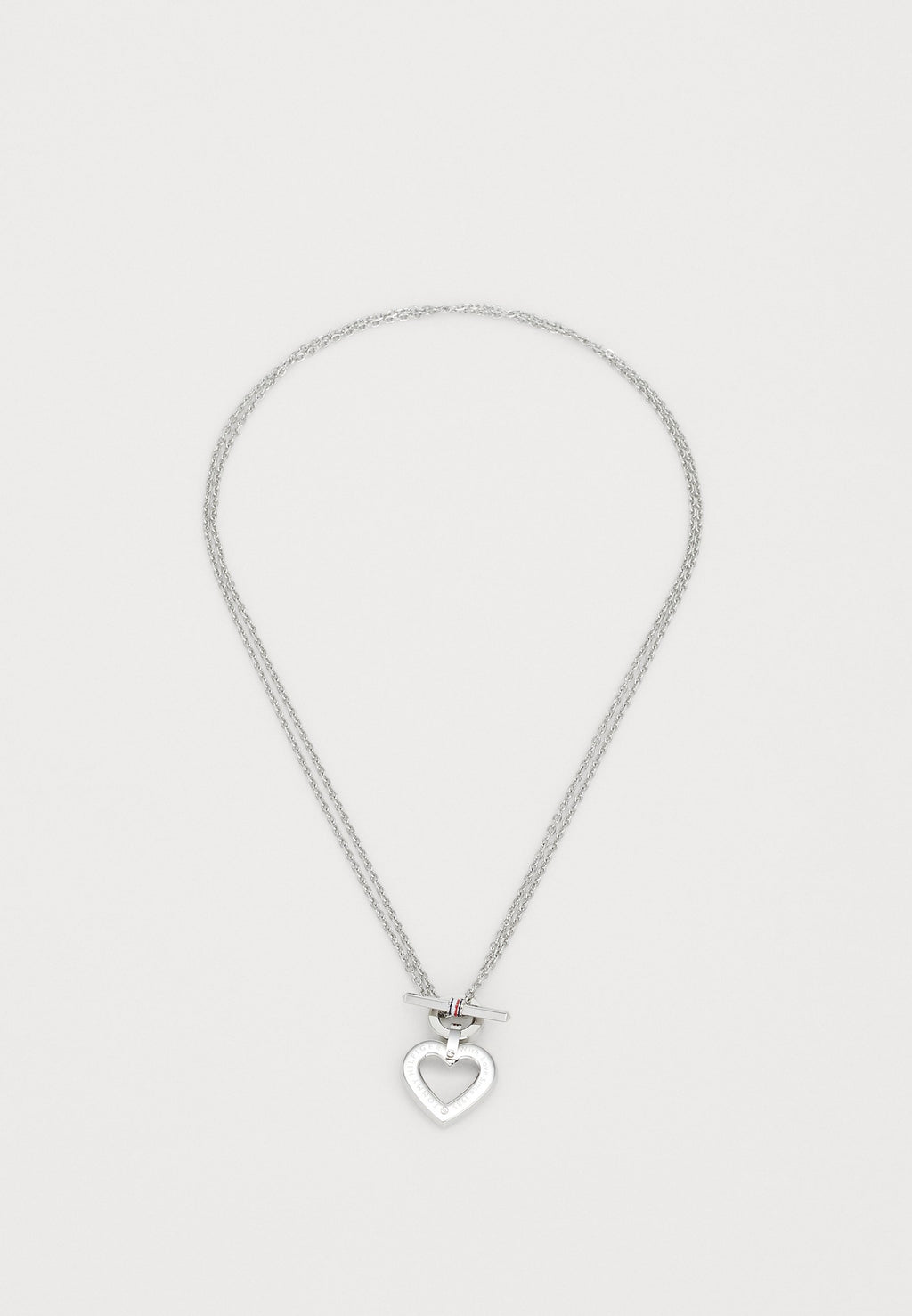 TOGGLE HEART - Necklace - silver-coloured