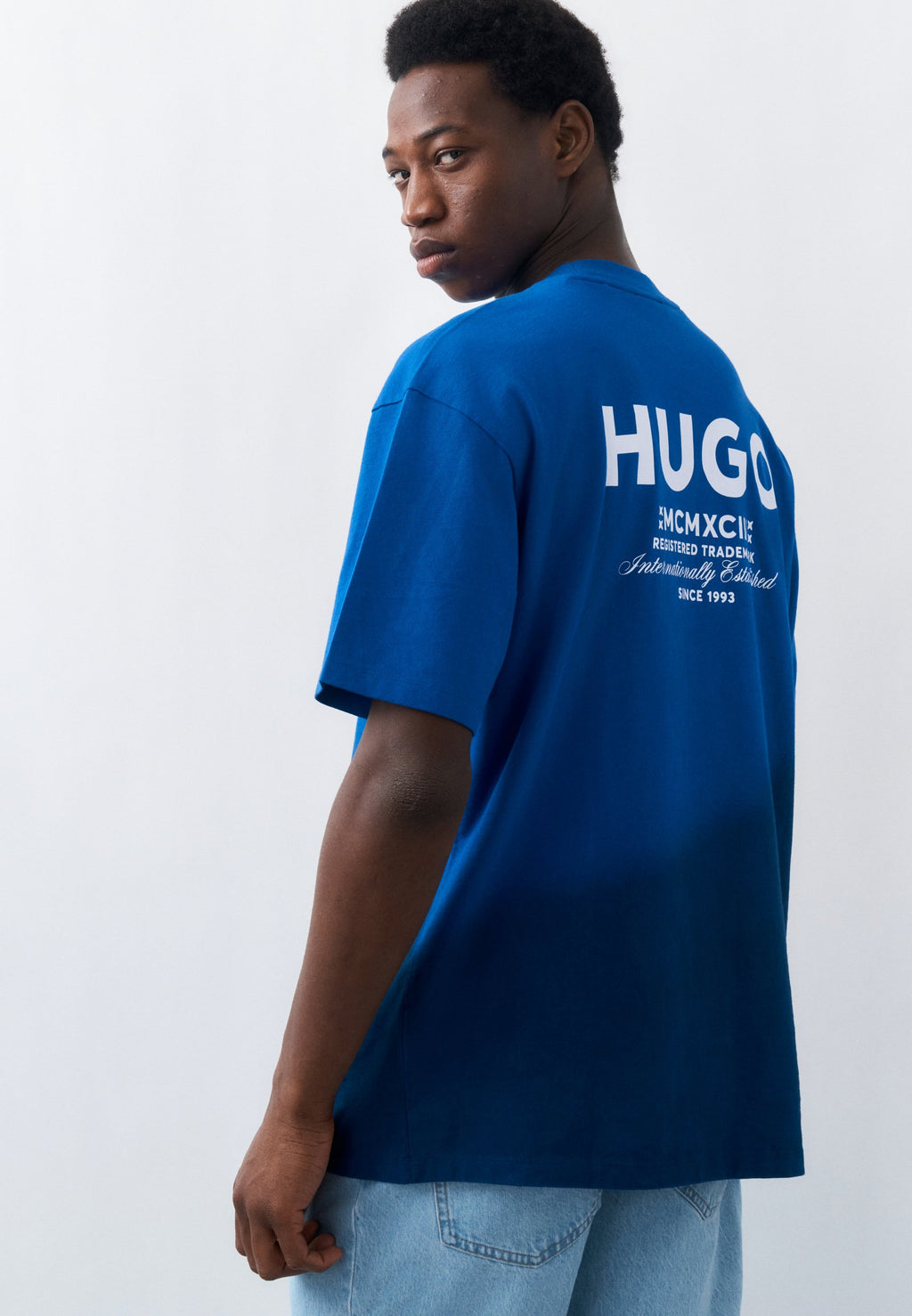 NALONO - Print T-shirt - blue