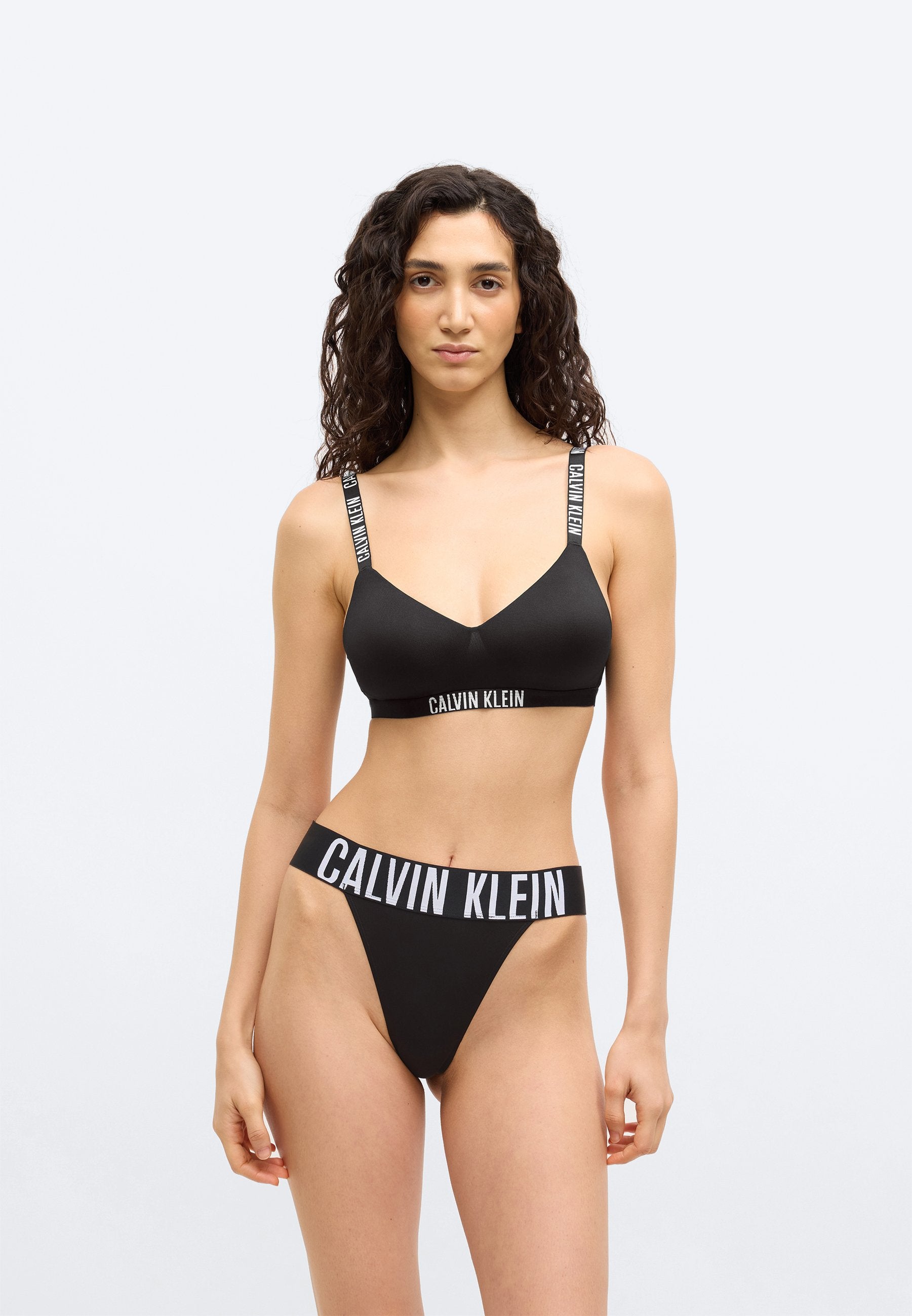 LINED BRALETTE INTENSE POWER - T-shirt bra - black