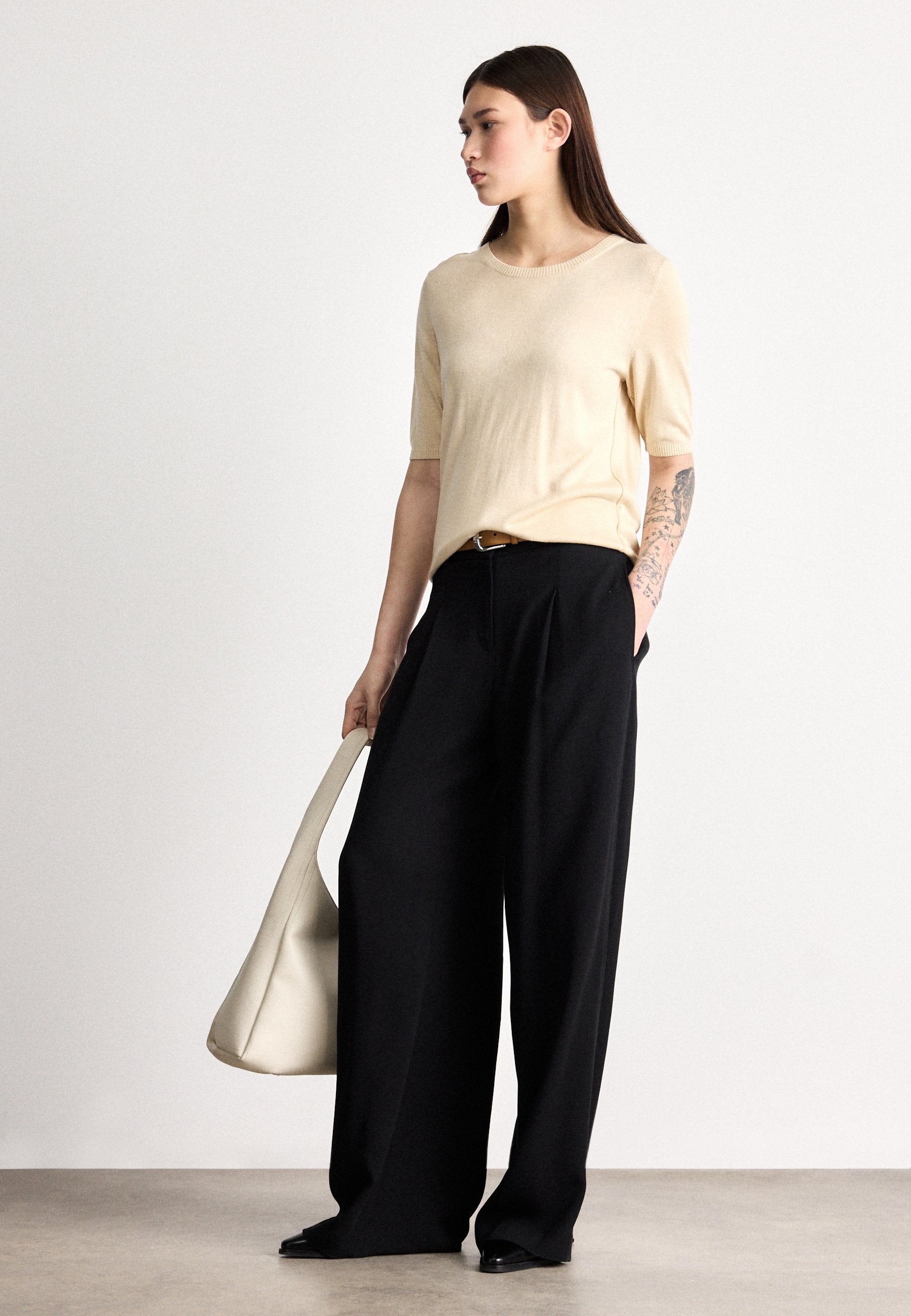 FIAFFU - Basic T-shirt - open beige