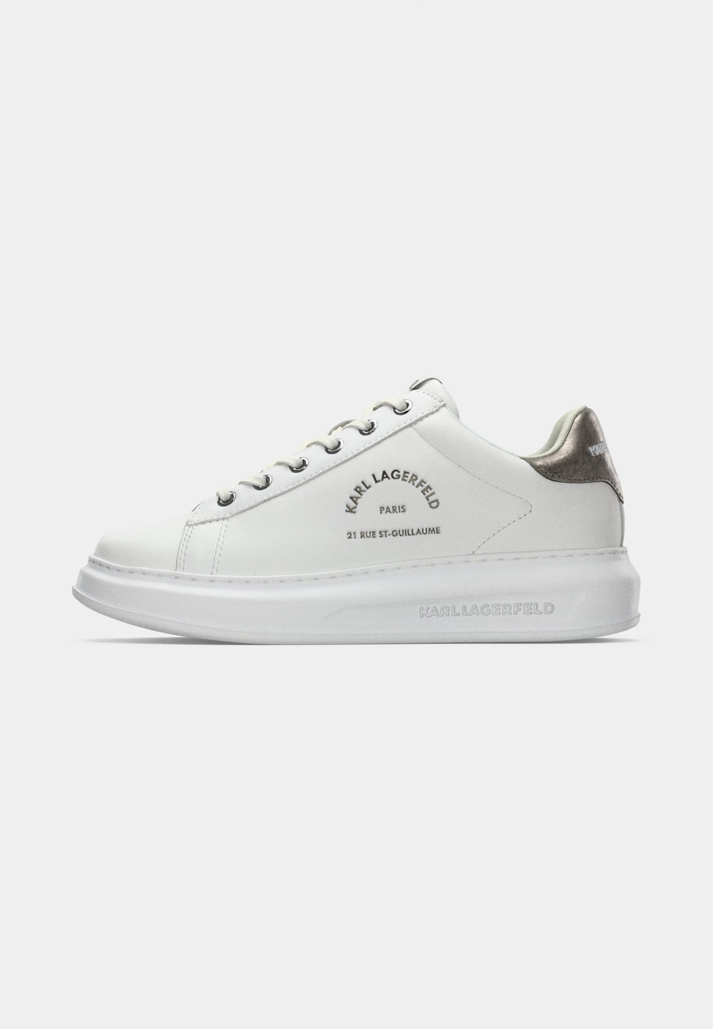 KAPRI MAISON LACE - Trainers - white/silver-coloured