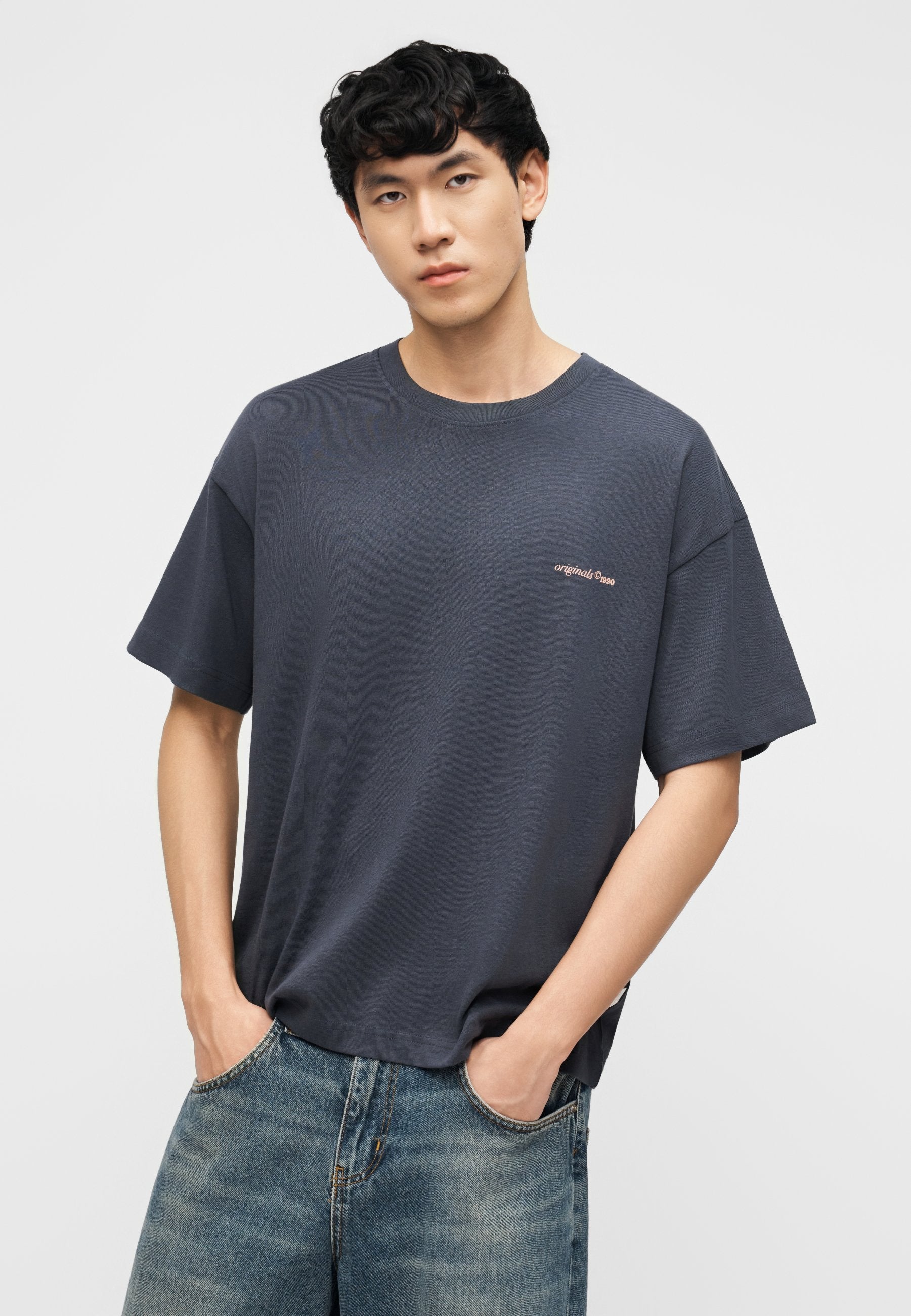 T- - Print T-shirt - odyssey gray