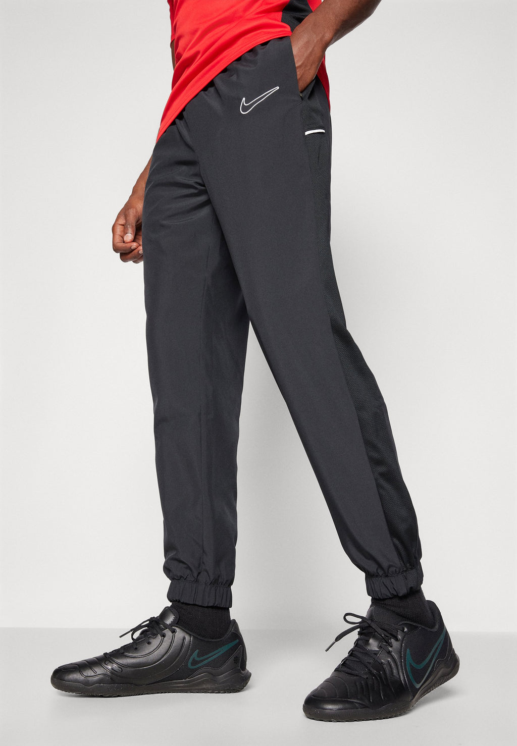 ACADEMY TRACK PANT - Tracksuit bottoms - black/white