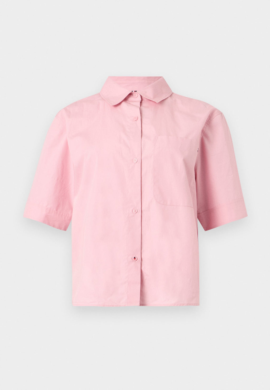 CLASSIC POPLIN SHORT SLEEVE SHIRT - Button-down blouse - bonita pink