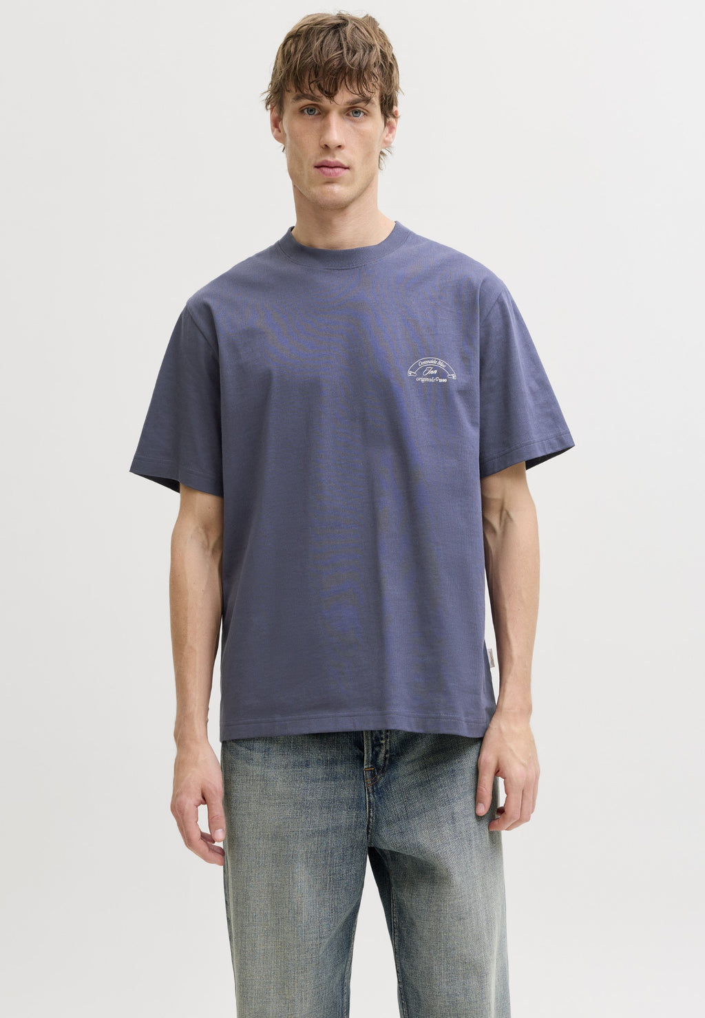 JORMONTAUK TEE - Print T-shirt - odyssey gray